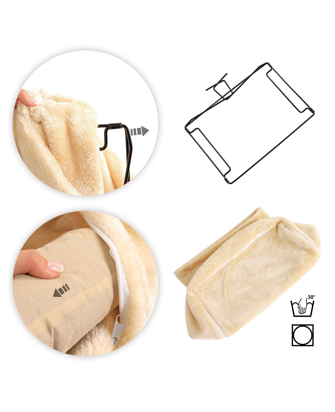 lionto Kattenbed Katten ligbed voor verwarming Kattenhangmat kachels diverse kleuren