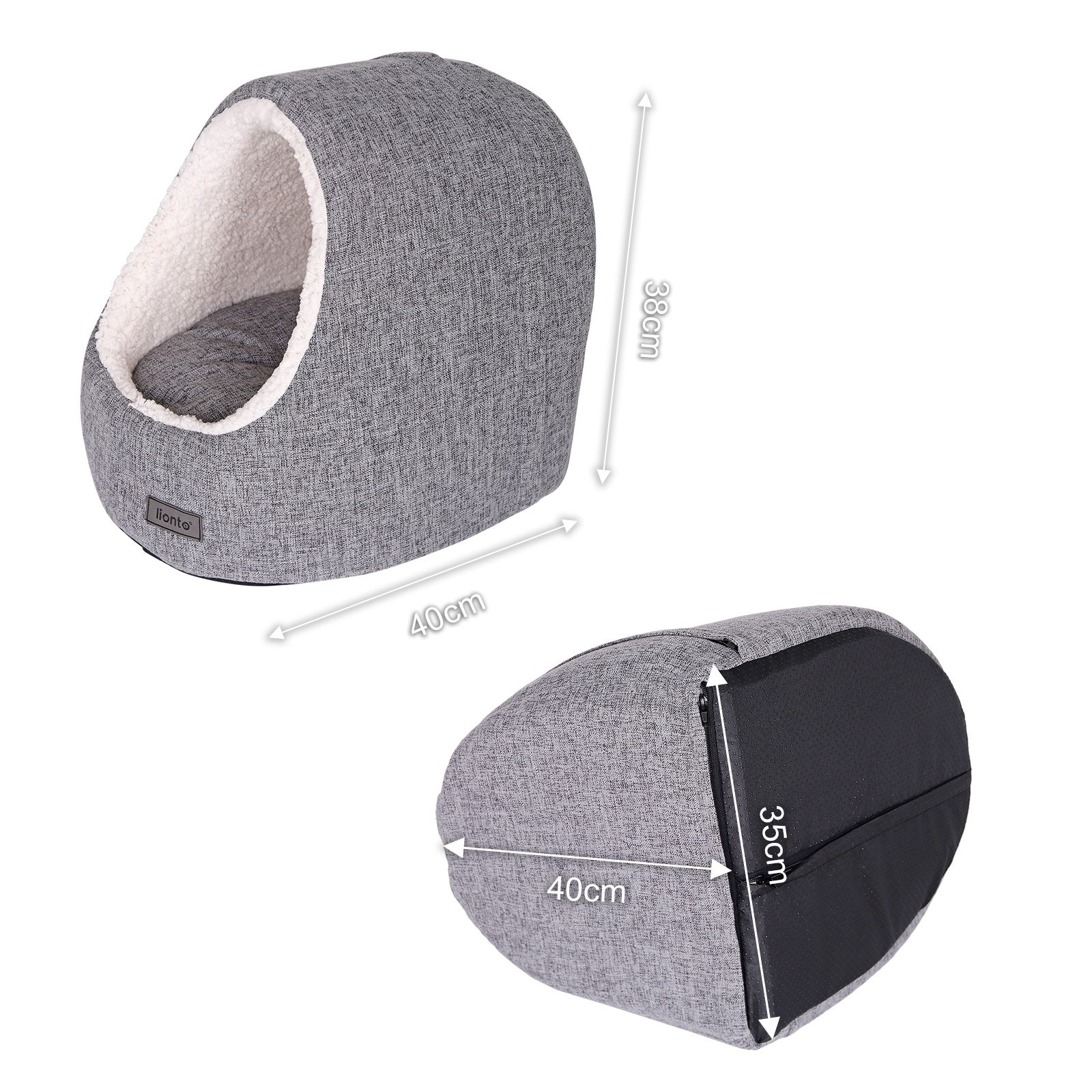 Kattengrot met omkeerbaar kussen