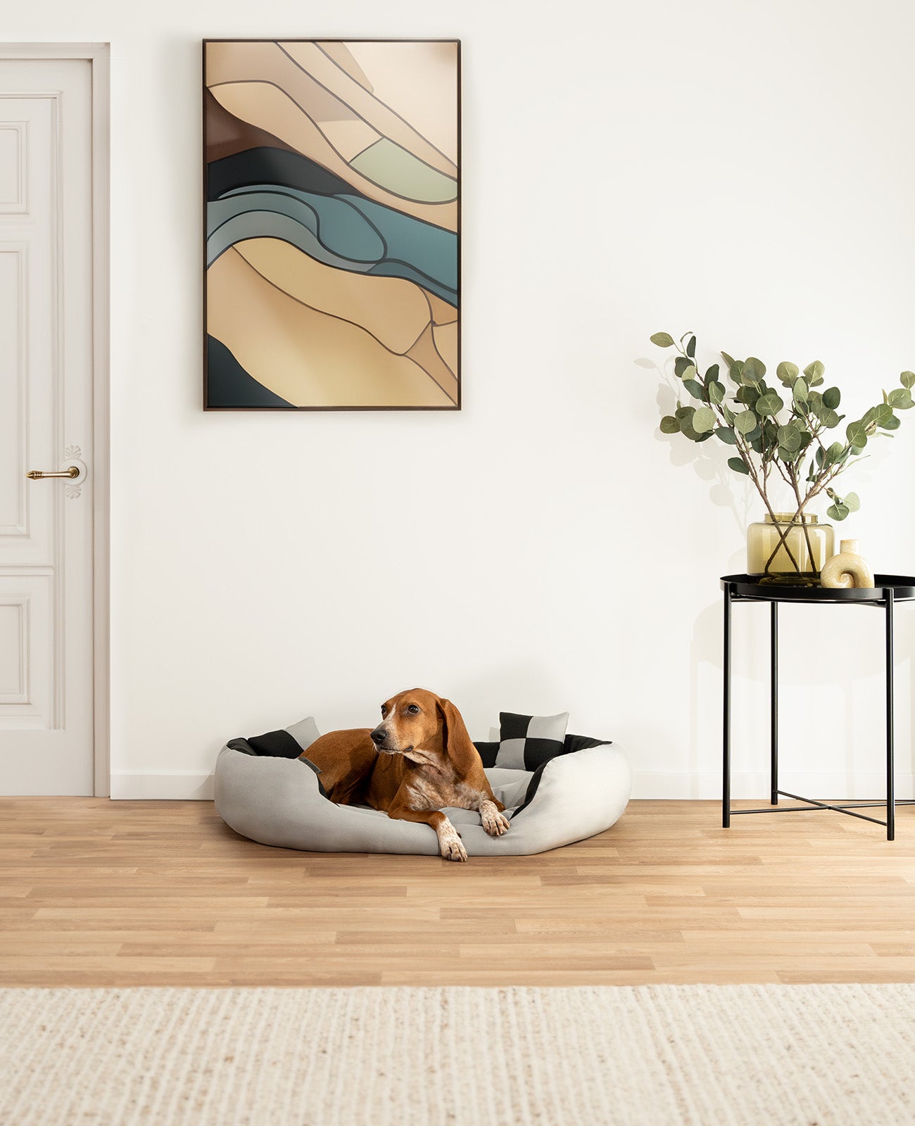 4-in-1 Hundebett mit Wendekissen