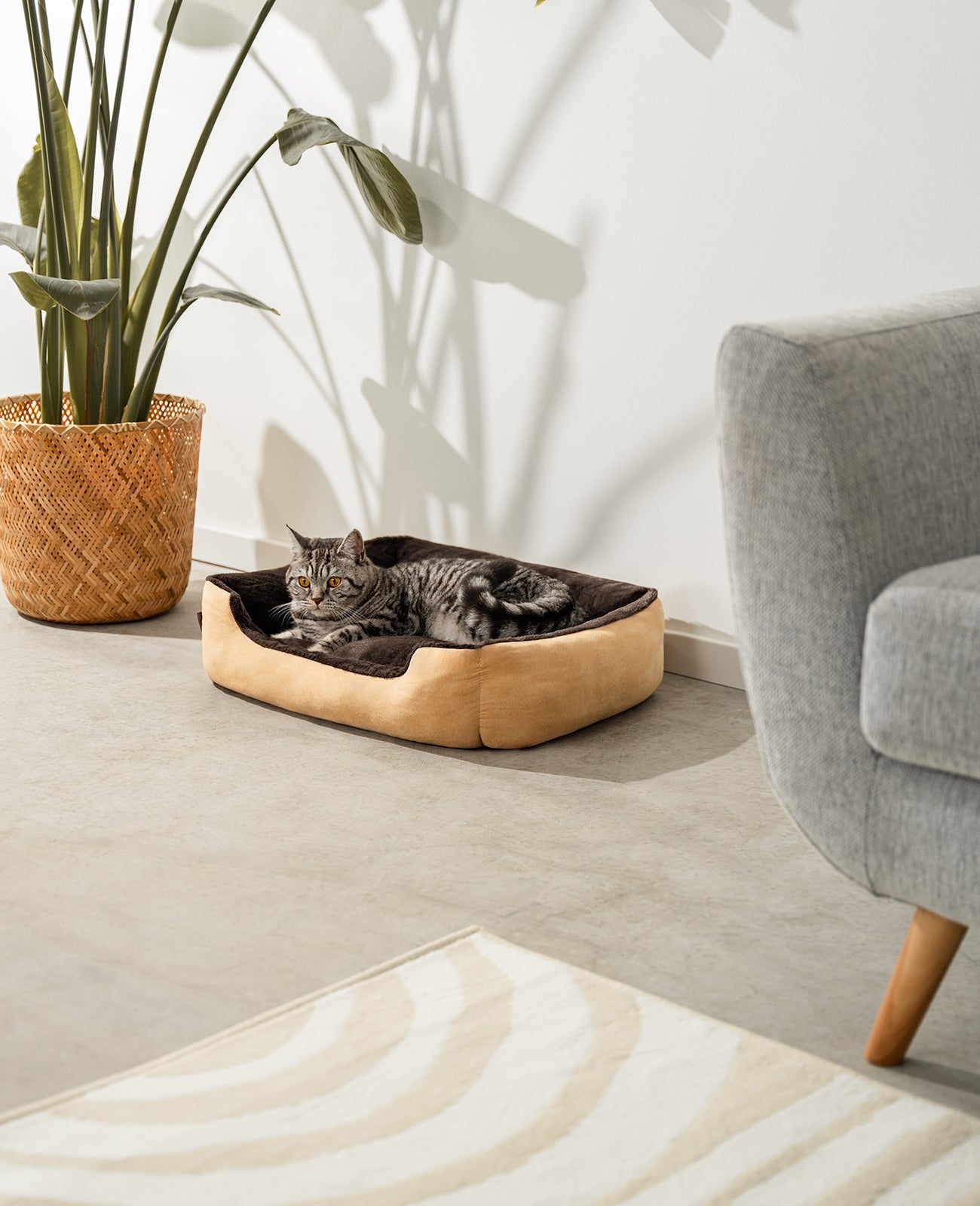 Kattenbed met omkeerbaar kussen