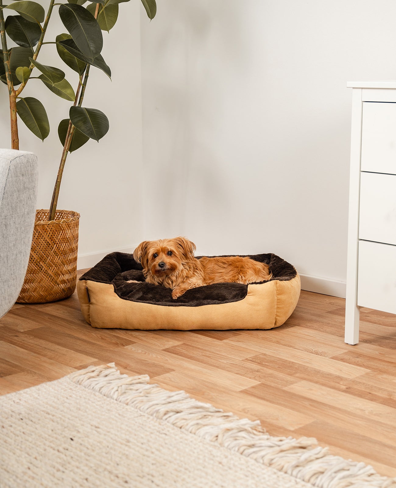 Hundebett mit Wendekissen
