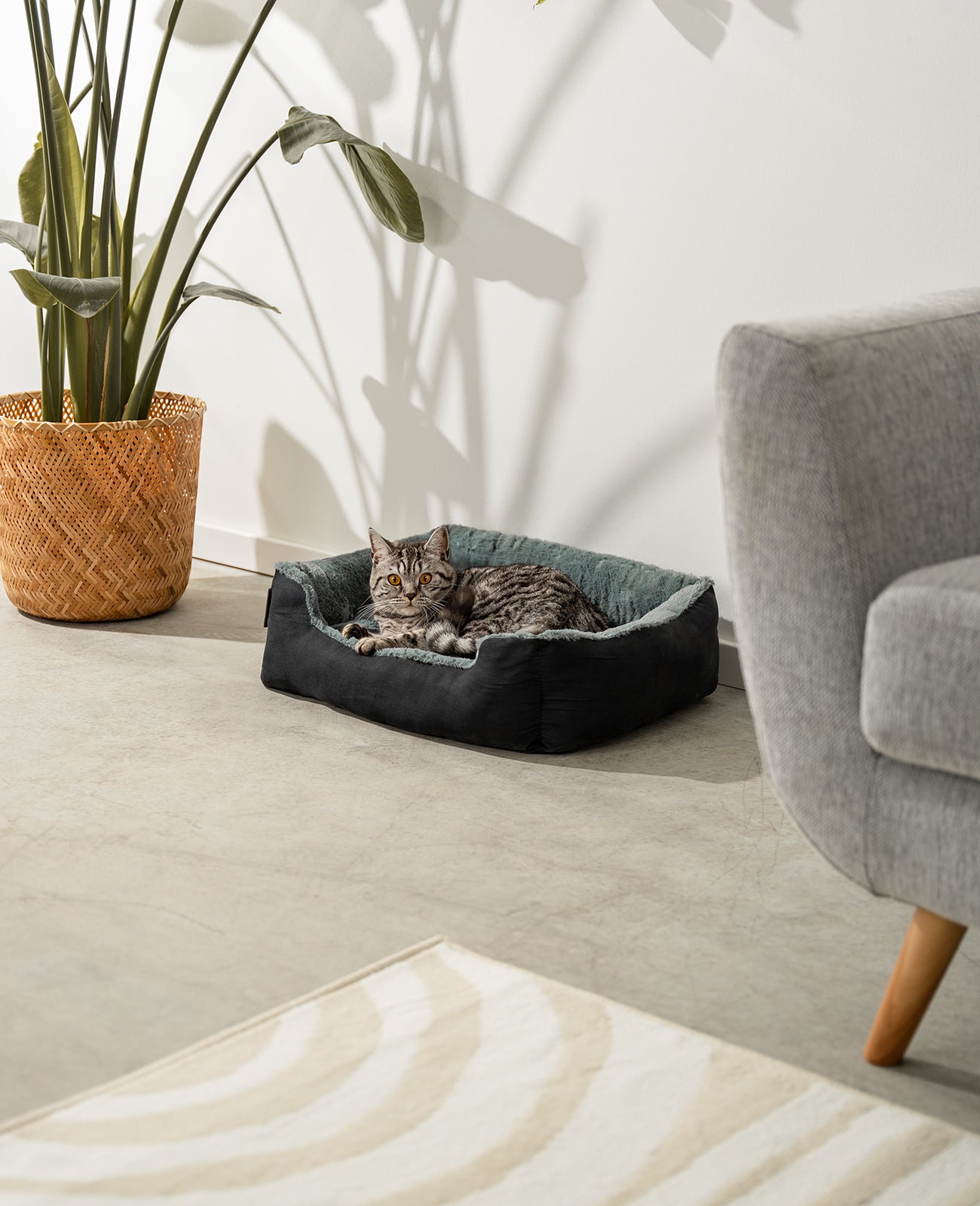 Kattenbed met omkeerbaar kussen