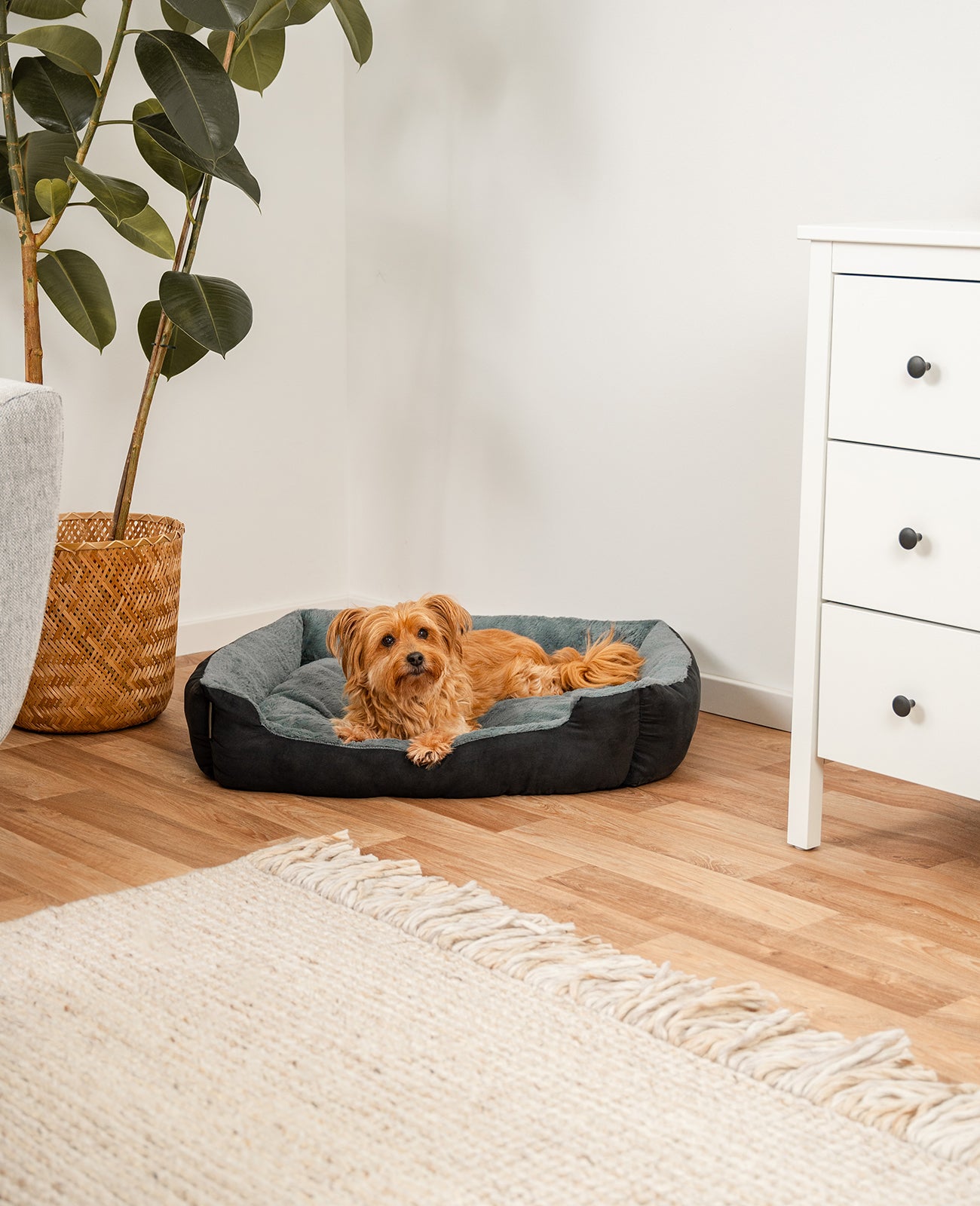 Hundebett mit Wendekissen
