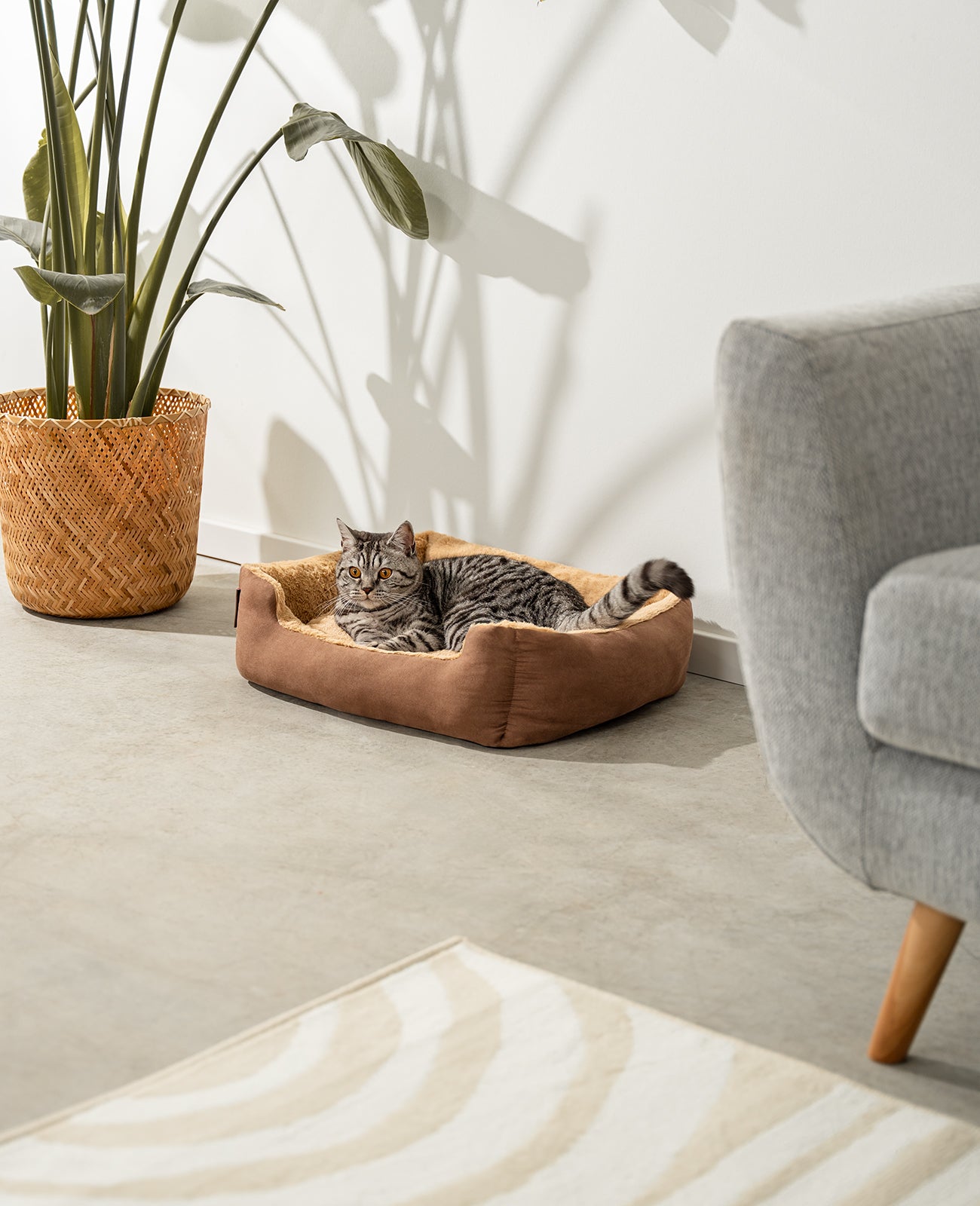 Kattenbed met omkeerbaar kussen