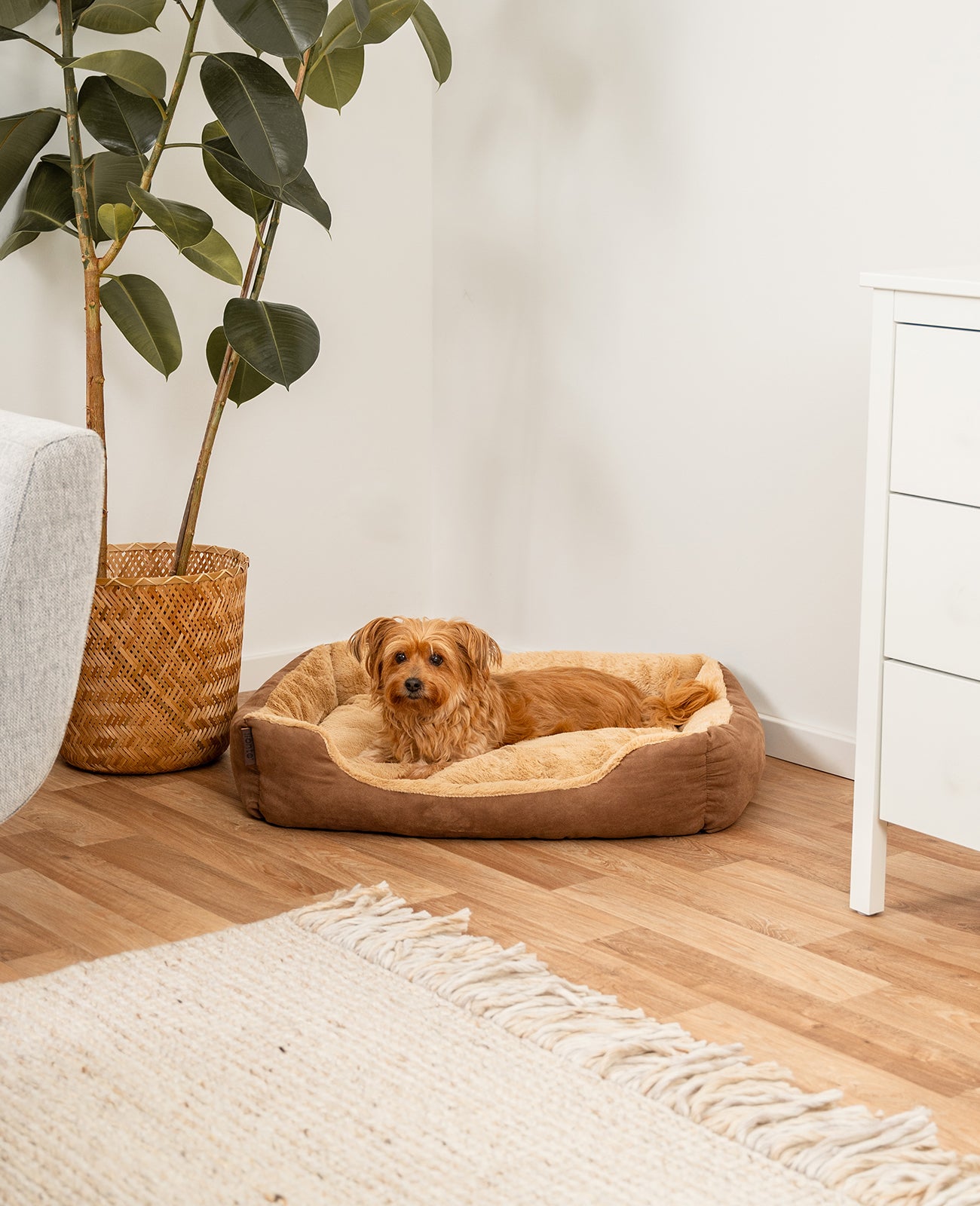 Hundebett mit Wendekissen