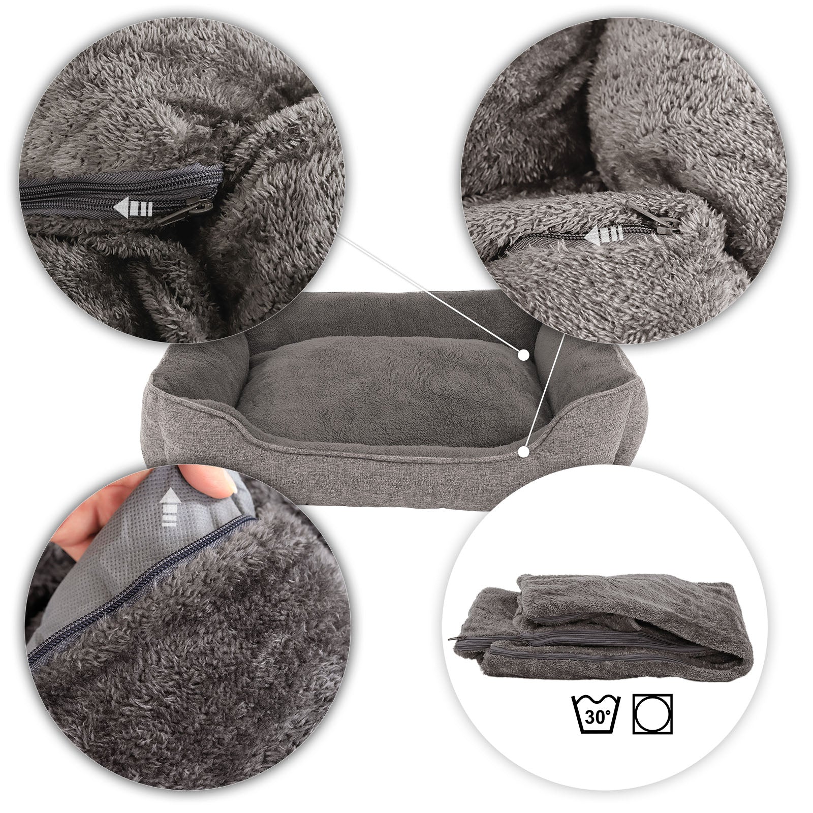 Kattenbed met afneembare hoes