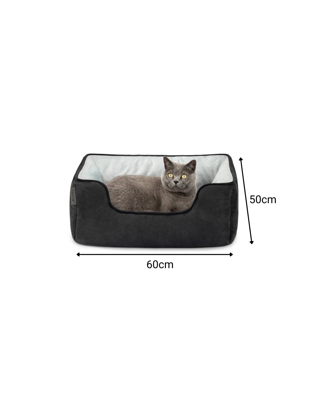 2-in-1 kattenbed in suèdelook
