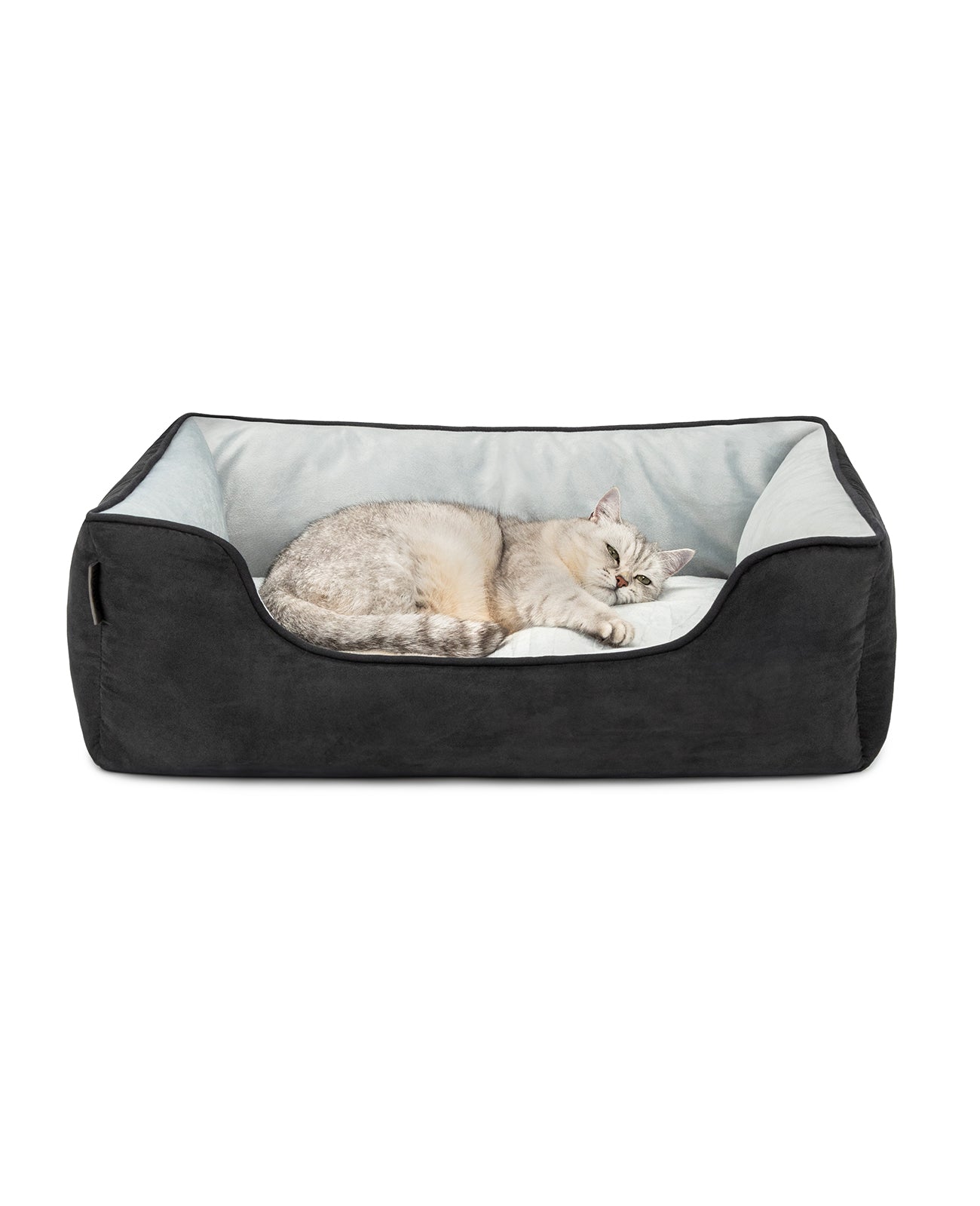 2-in-1 kattenbed in suèdelook