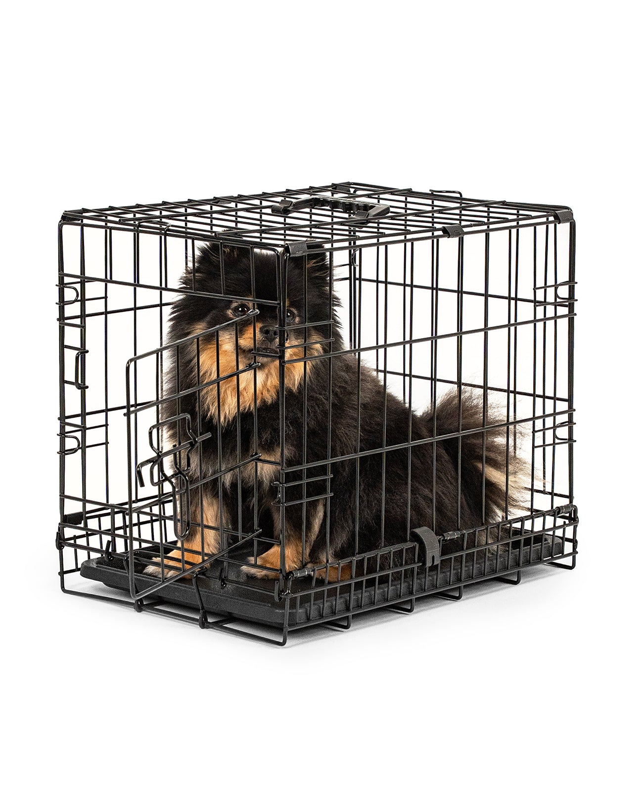Hundetransportkäfig mit Bodenwanne