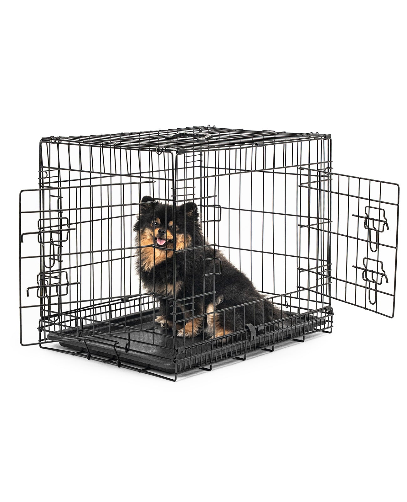 Hundetransportkäfig mit Bodenwanne
