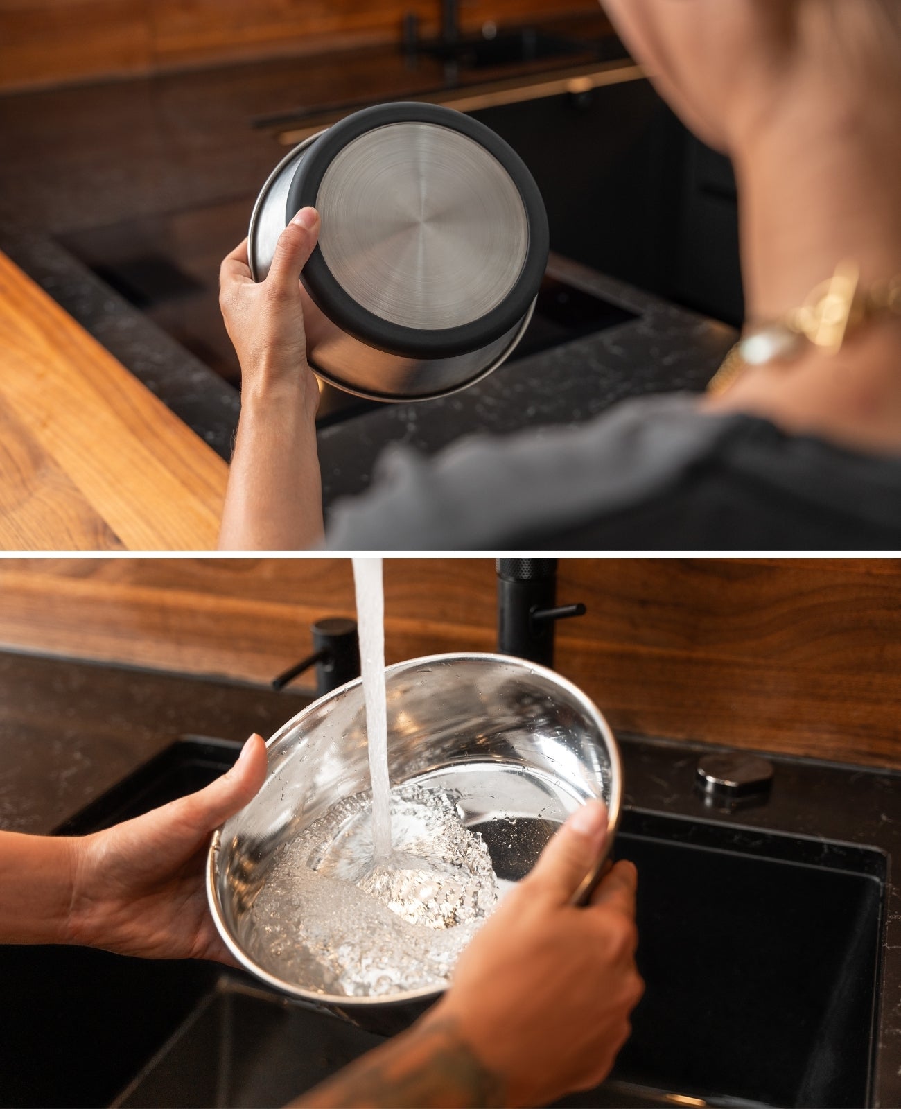 Hundenapf aus Edelstahl, rutschfest