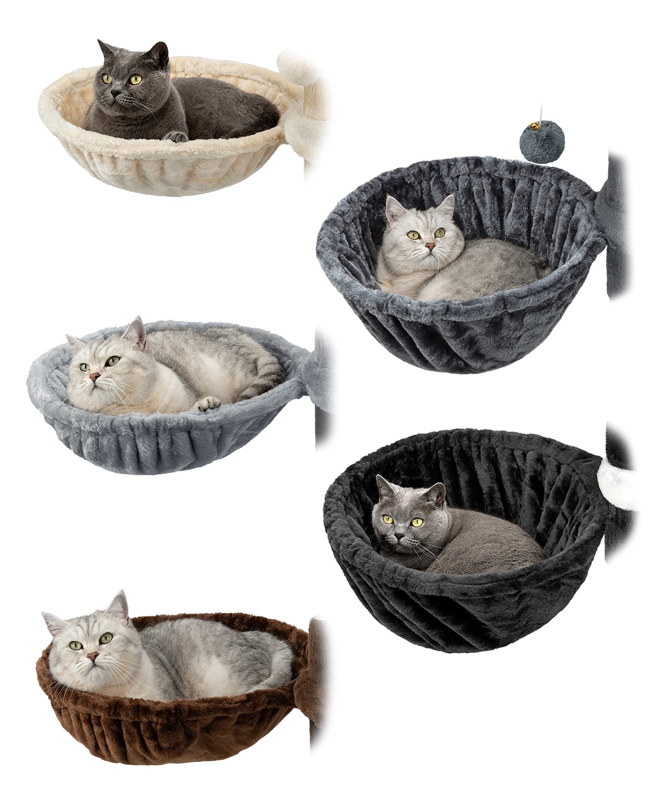 Liegemulde für Kratzbäume 40 cm Durchmesser, 15 - 25 cm Tiefe