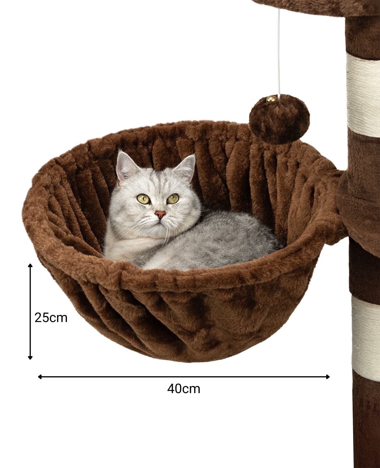 Liegemulde für Kratzbäume 40 cm Durchmesser, 15 - 25 cm Tiefe