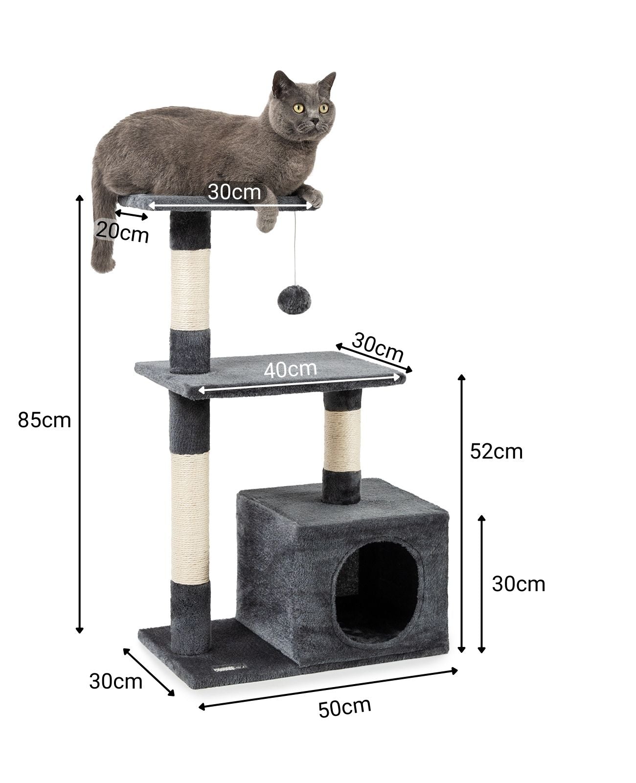 Katzenkratzbaum Höhe 85 cm