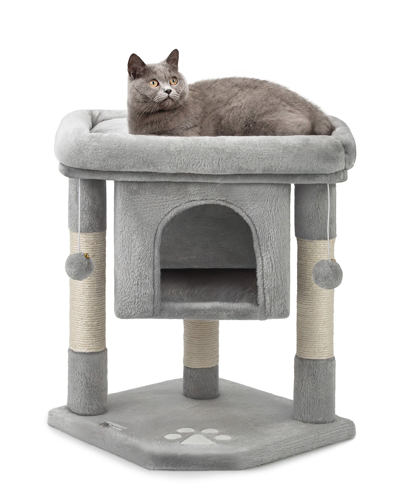 Krabboom klimpaal kattenkrabpaal kattenboom hoogte 60 cm kleur naar keuze