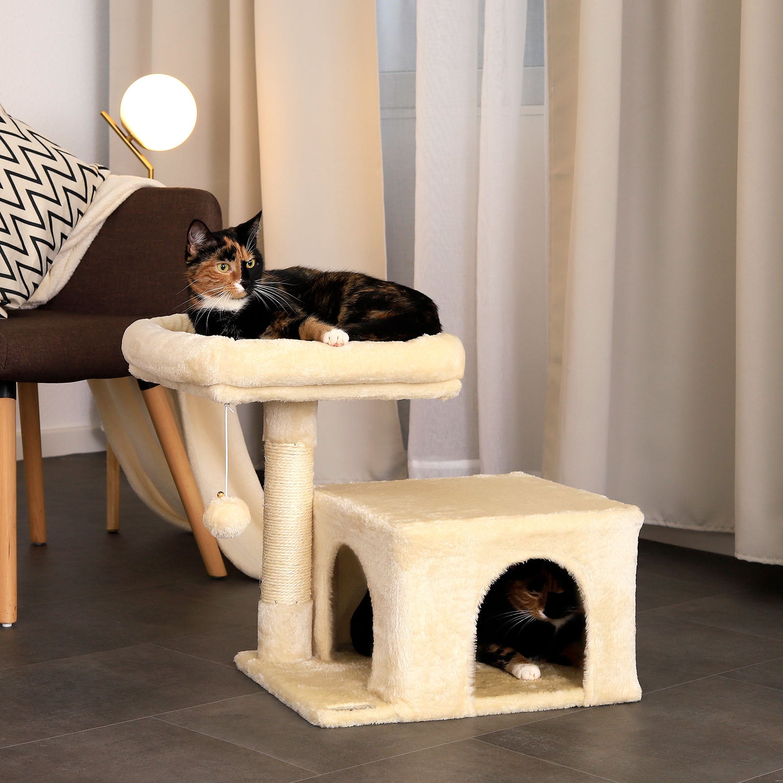Krabboom klimboom krabpaal kattenboom hoogte 50 cm diverse kleuren