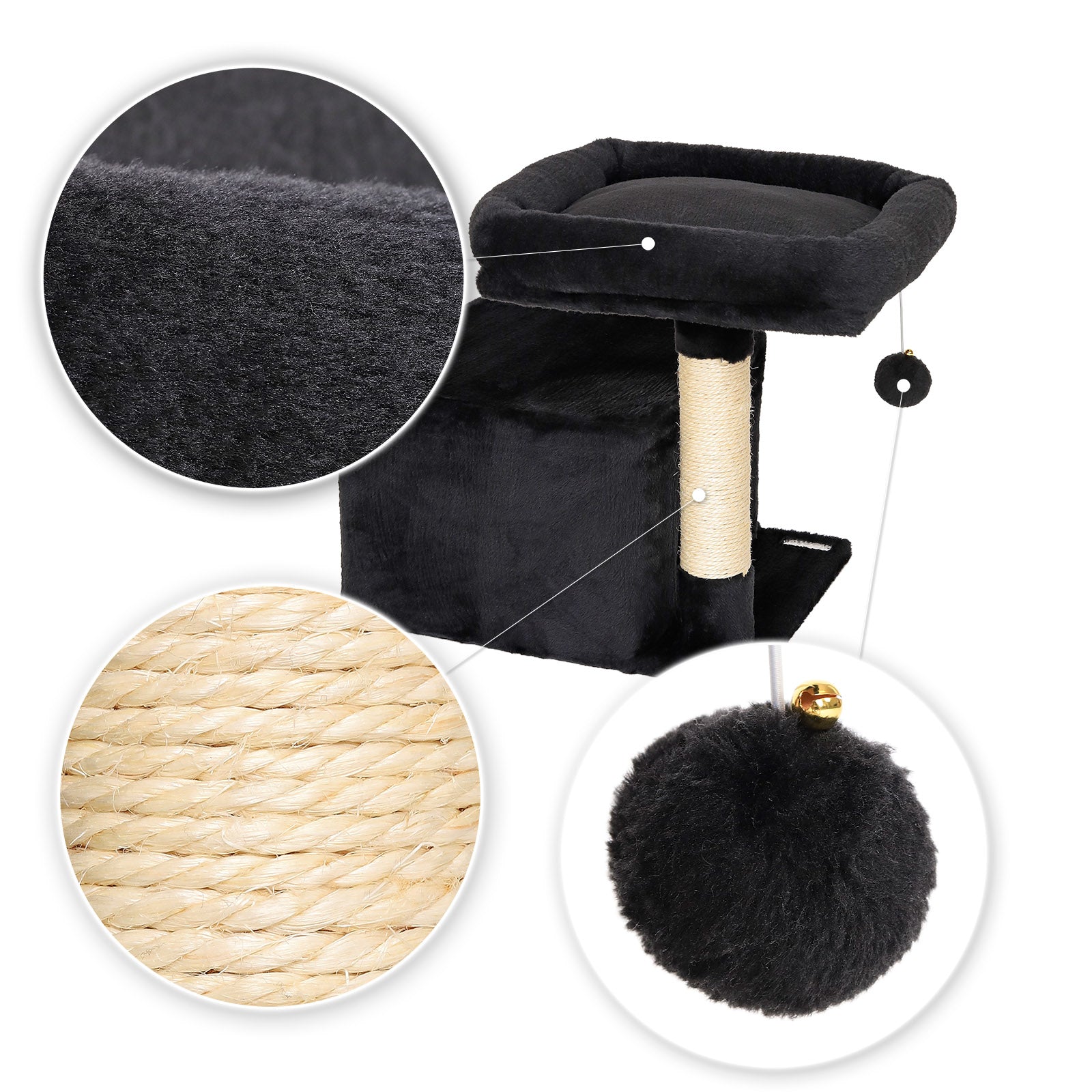 Krabboom klimboom krabpaal kattenboom hoogte 50 cm diverse kleuren
