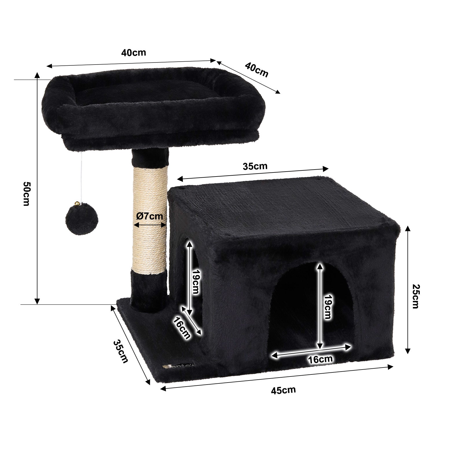 Krabpaal hoogte 50 cm