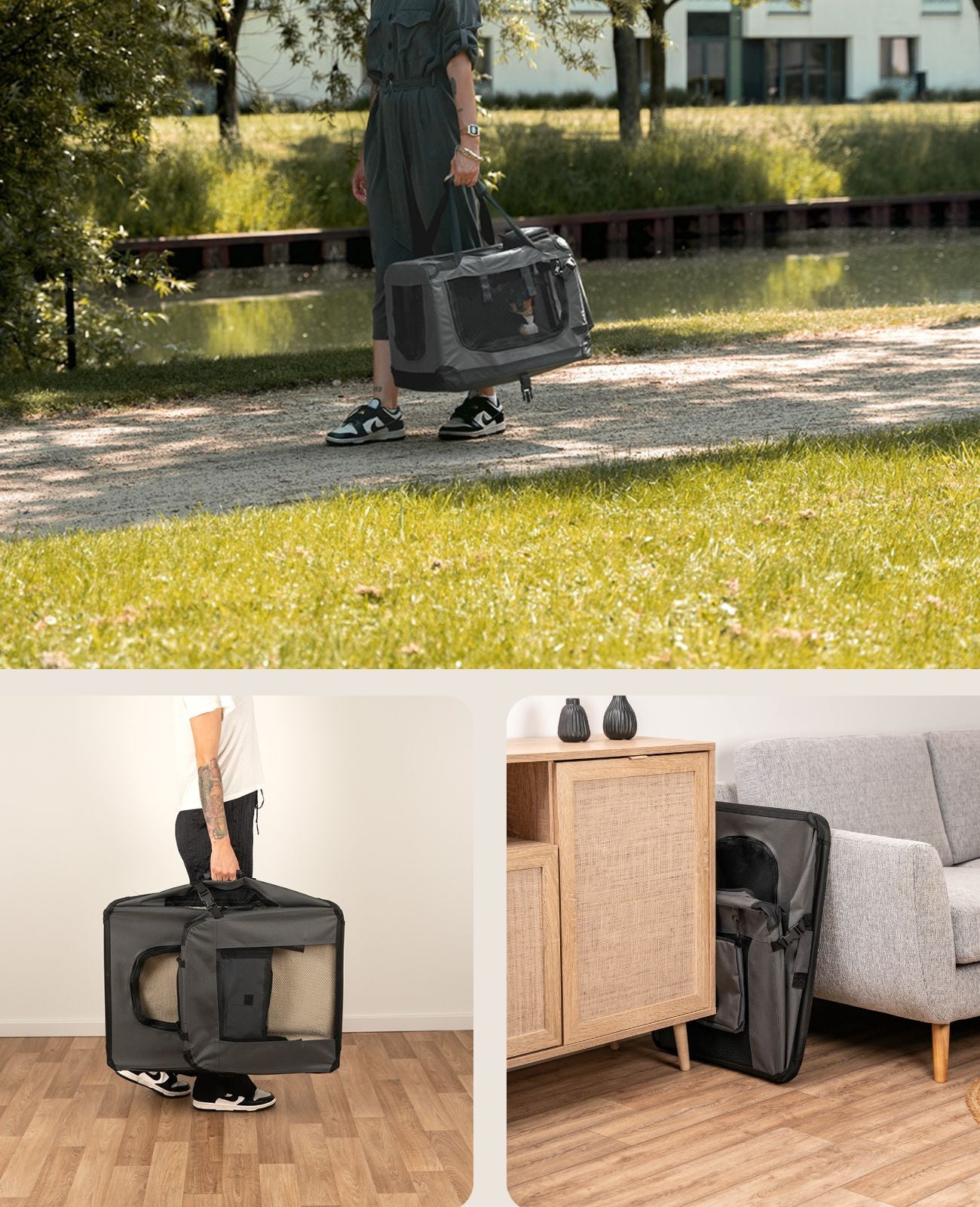 Opvouwbare transportbox voor katten