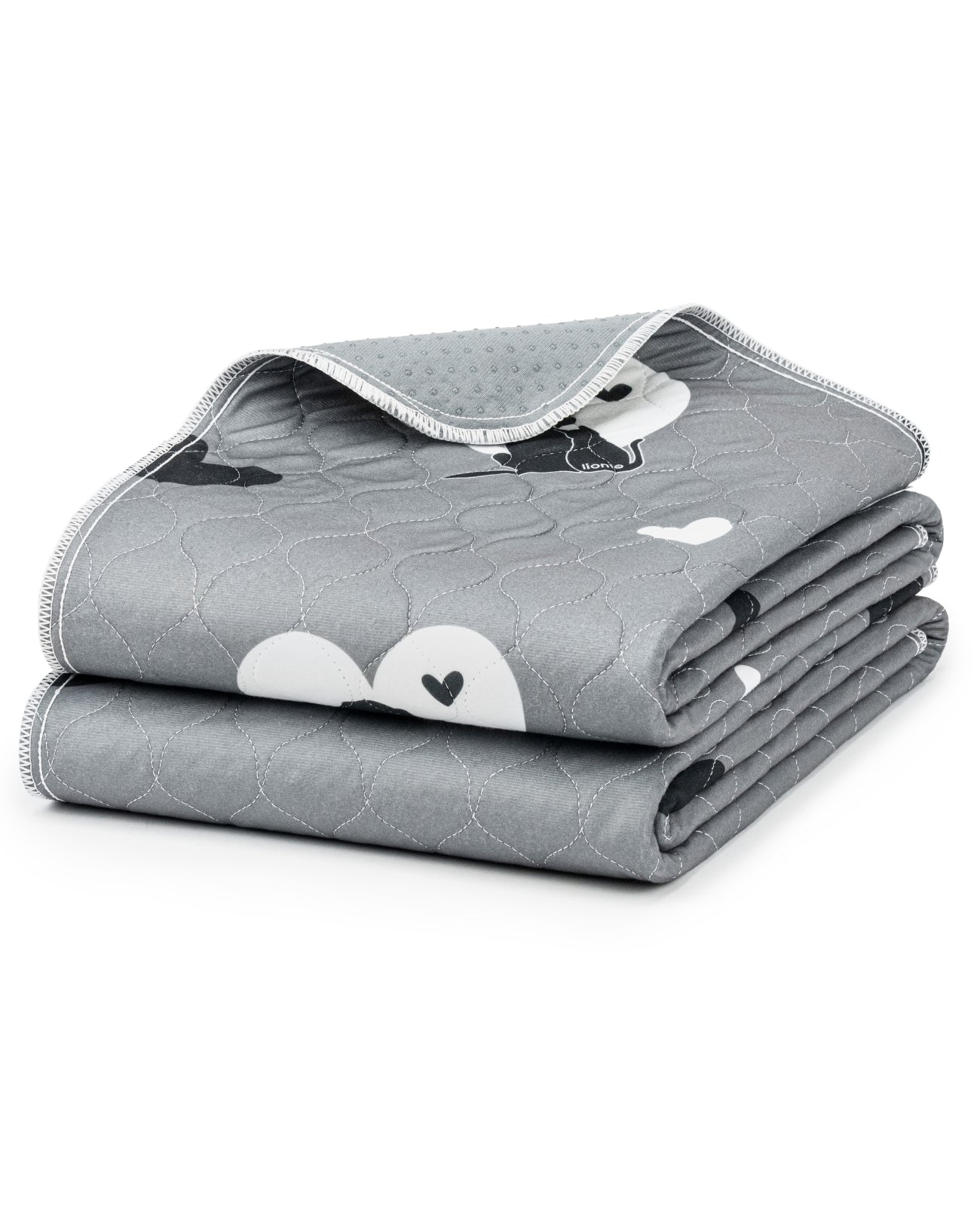lionto herbruikbare Puppy pads 2-delige set, antislip, grijs