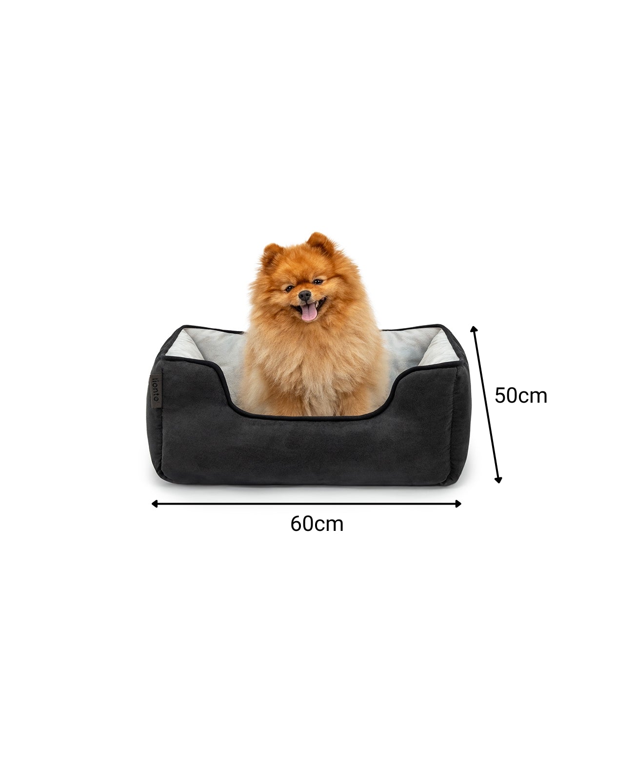 2-in-1 Hundebett in Wildlederoptik