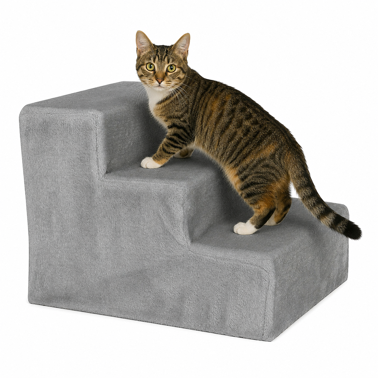 Kattentrap met pluche hoes