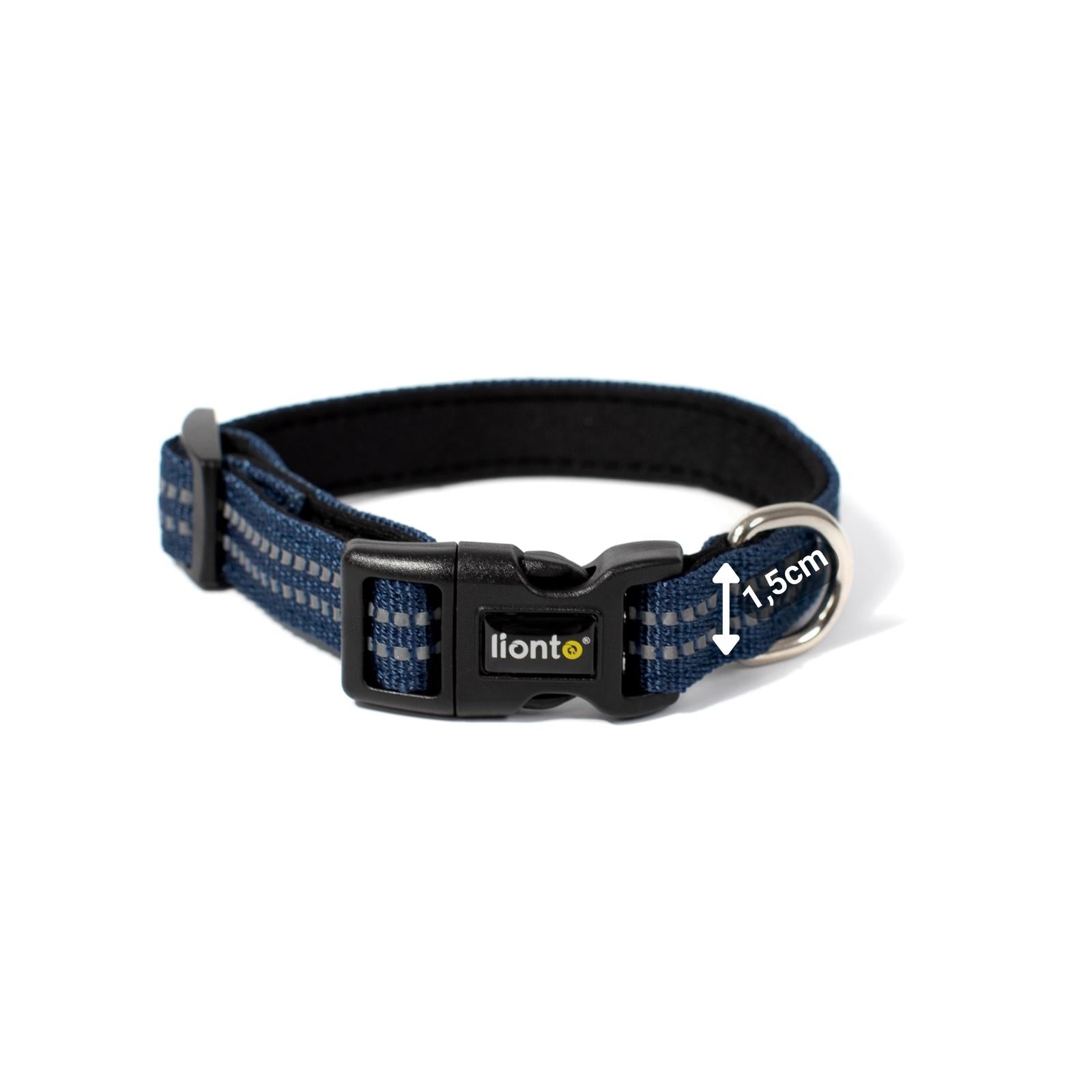 Gewatteerde, reflecterende en waterdichte hondenhalsband