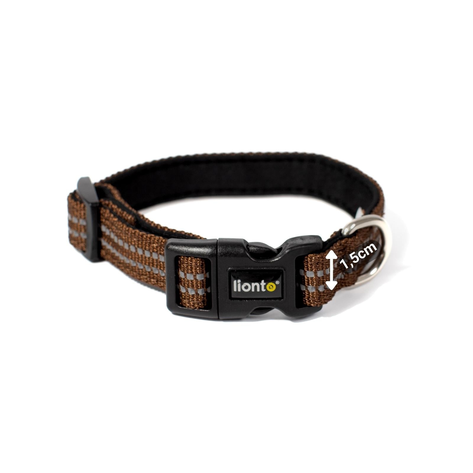 Gewatteerde, reflecterende en waterdichte hondenhalsband