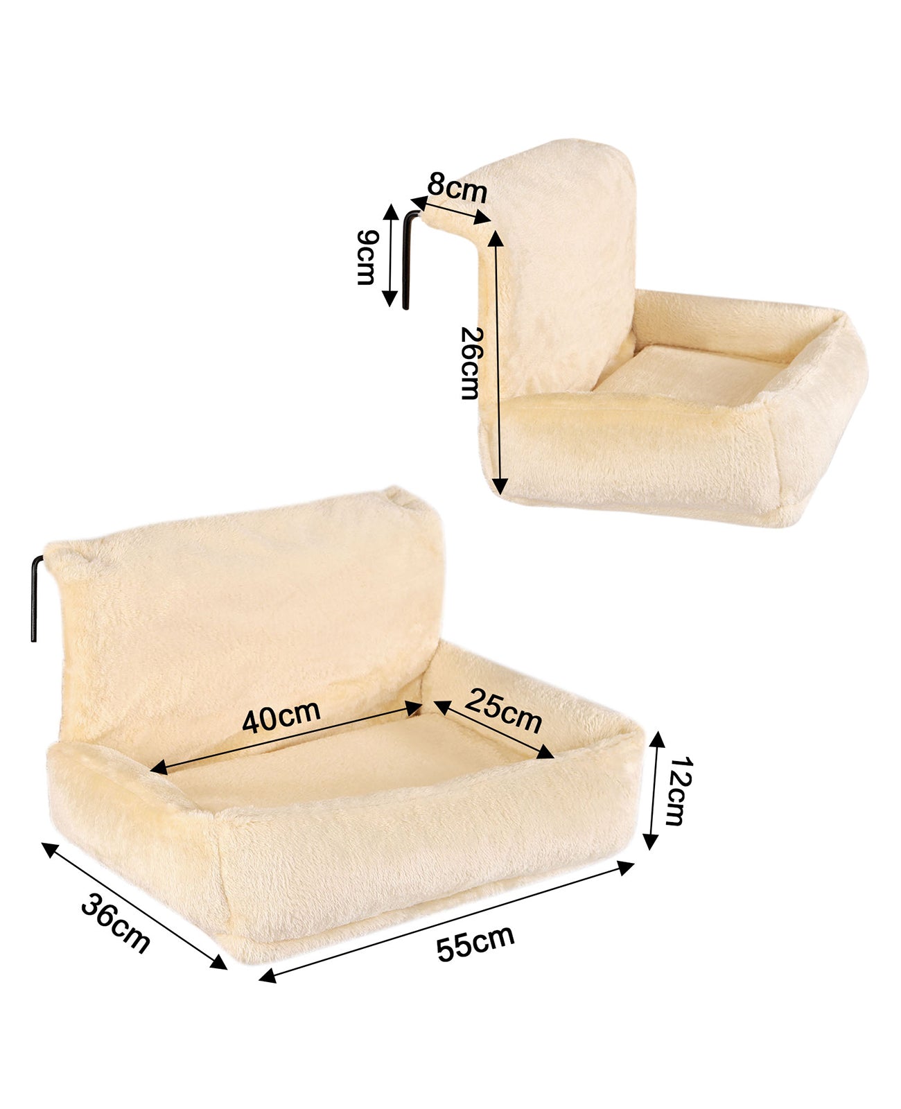 lionto Kattenbed Katten ligbed voor verwarming Kattenhangmat kachels diverse kleuren