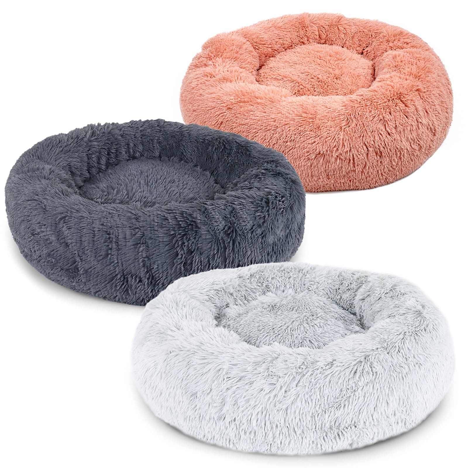 Hondenmand rond hondenkussen hondensofa kattenmand donut maat & kleur naar keuze