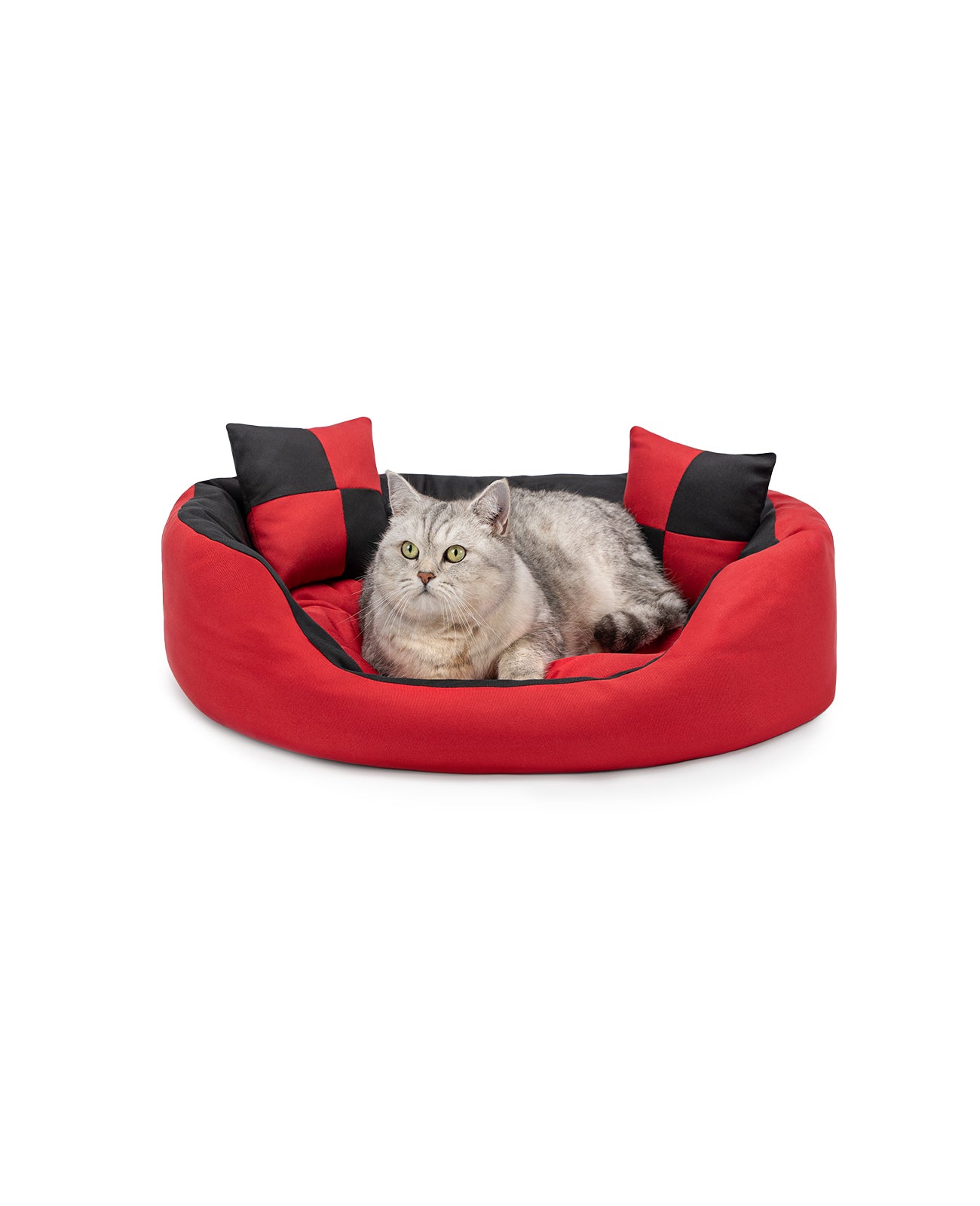4-in-1 kattenbed met omkeerbaar kussen