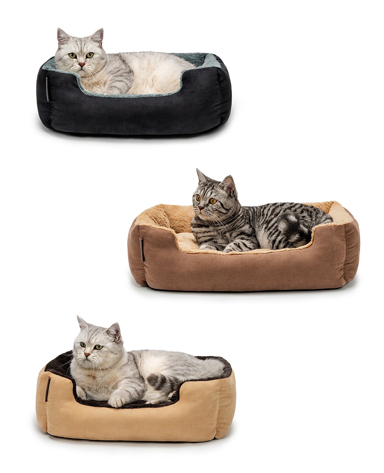 Kattenbed met omkeerbaar kussen