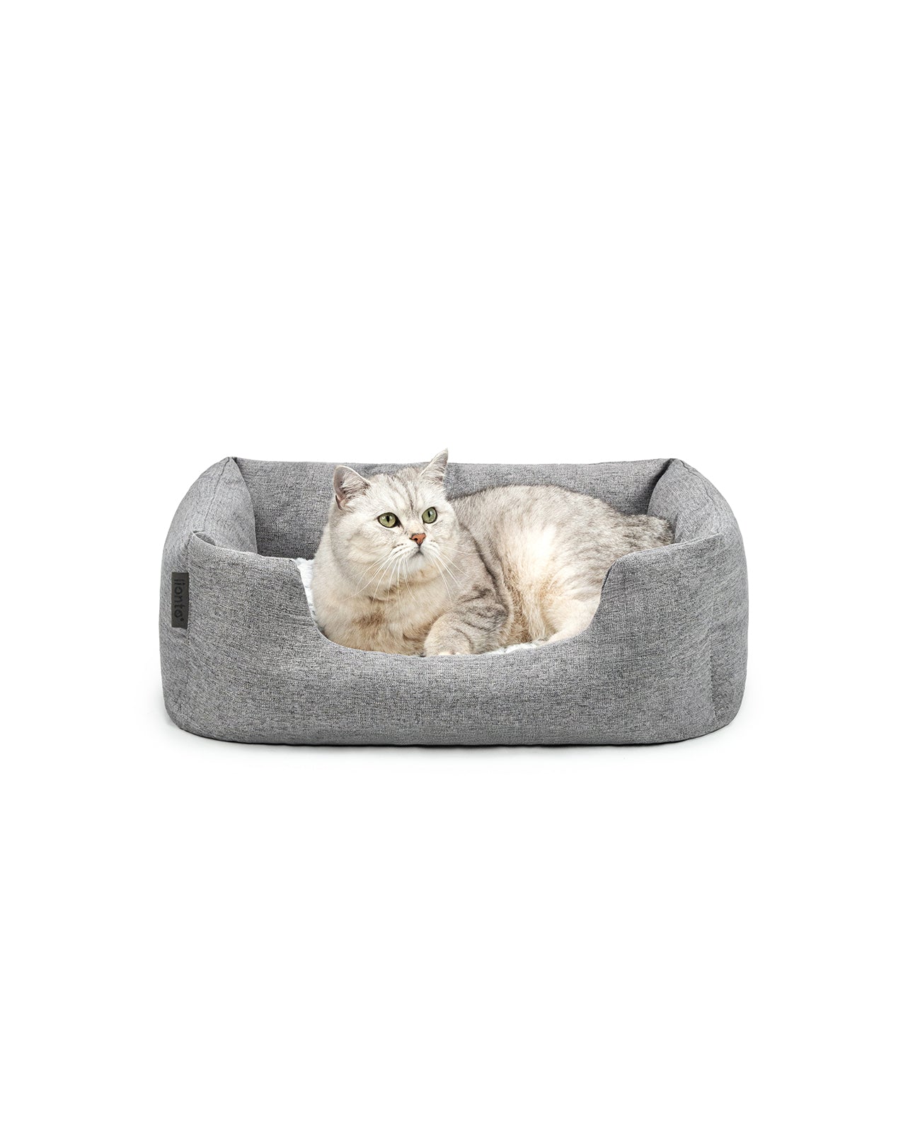 Kattenbed met omkeerbaar kussen & gevlekte buitenstof