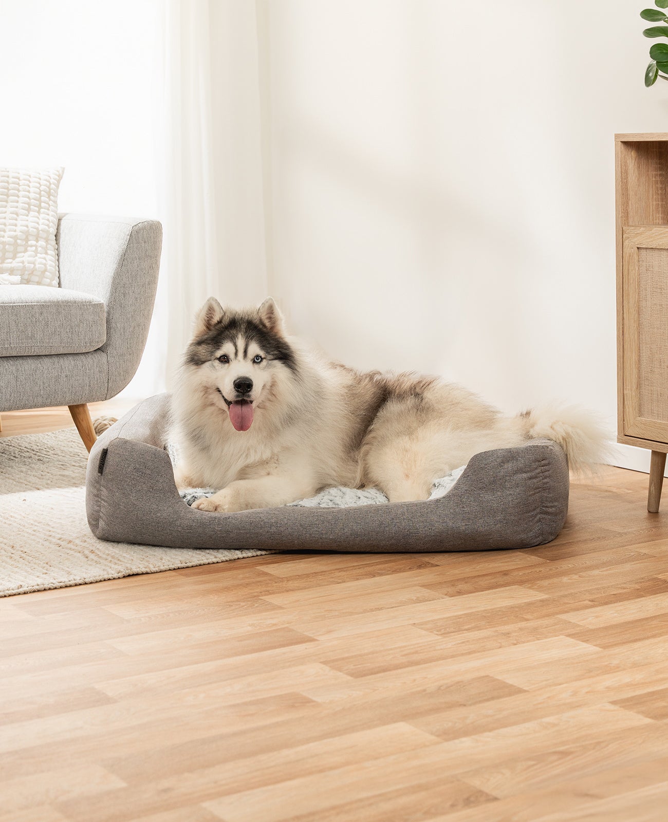 Hundebett mit Wendekissen