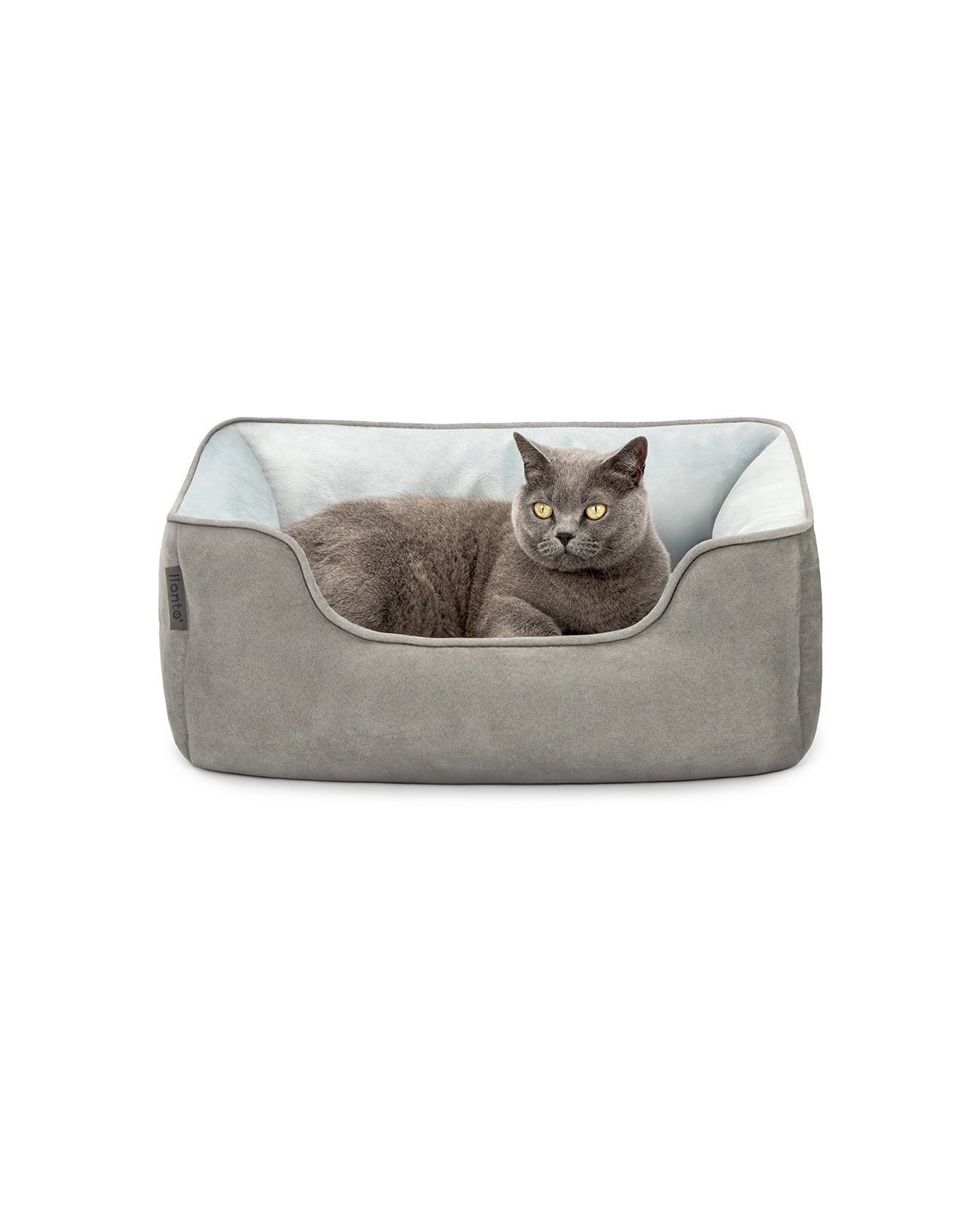 2-in-1 kattenbed in suèdelook