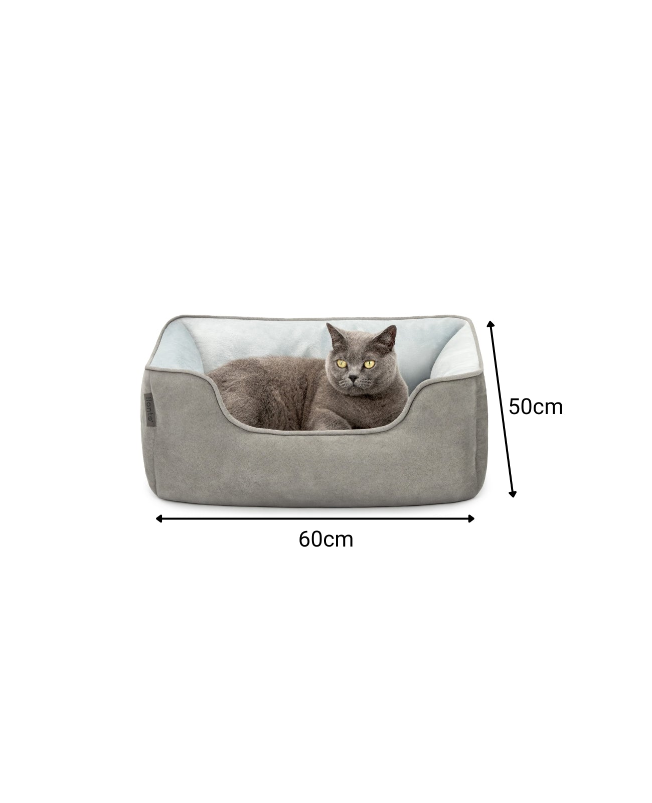 2-in-1 kattenbed in suèdelook