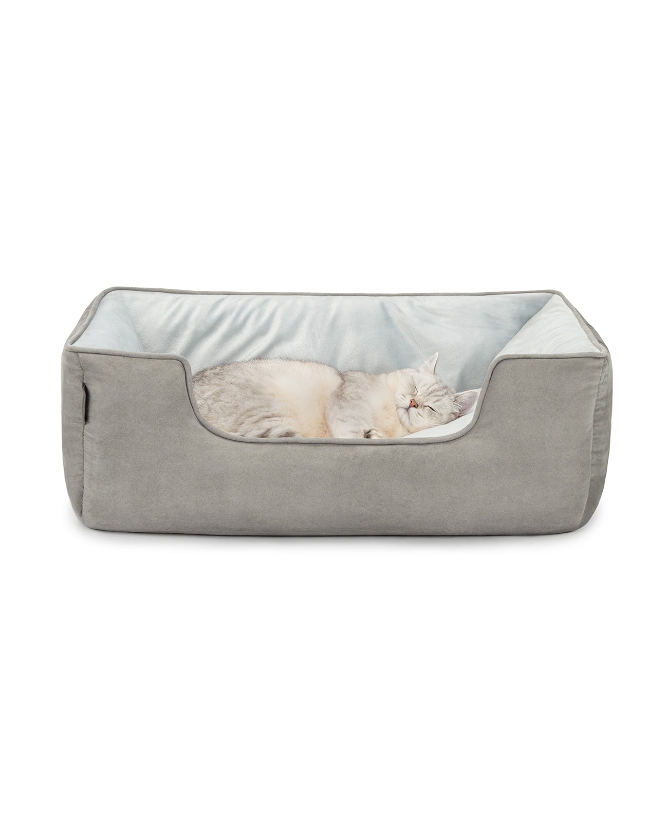 2-in-1 kattenbed in suèdelook