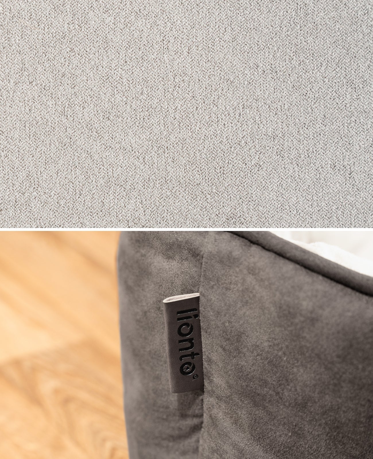 2-in-1 kattenbed in suèdelook