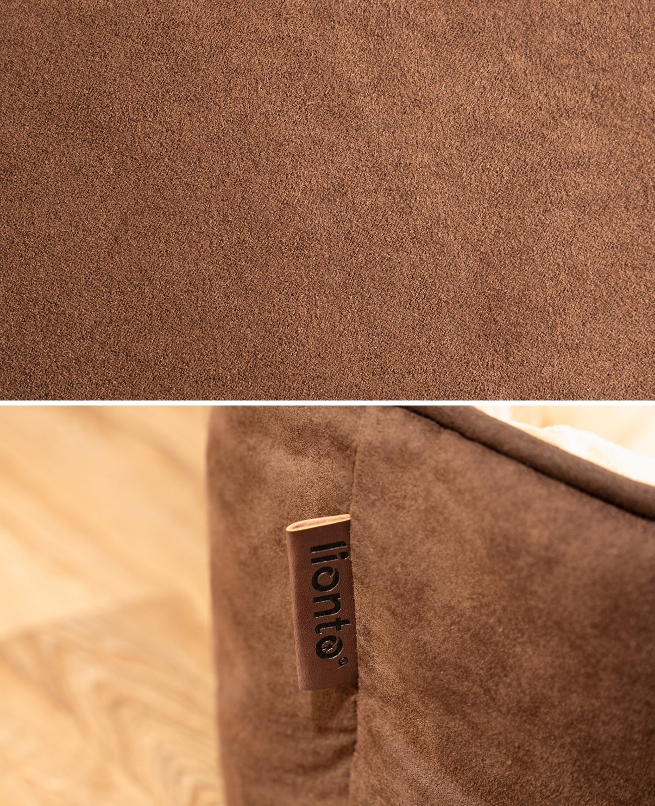 2-in-1 kattenbed in suèdelook