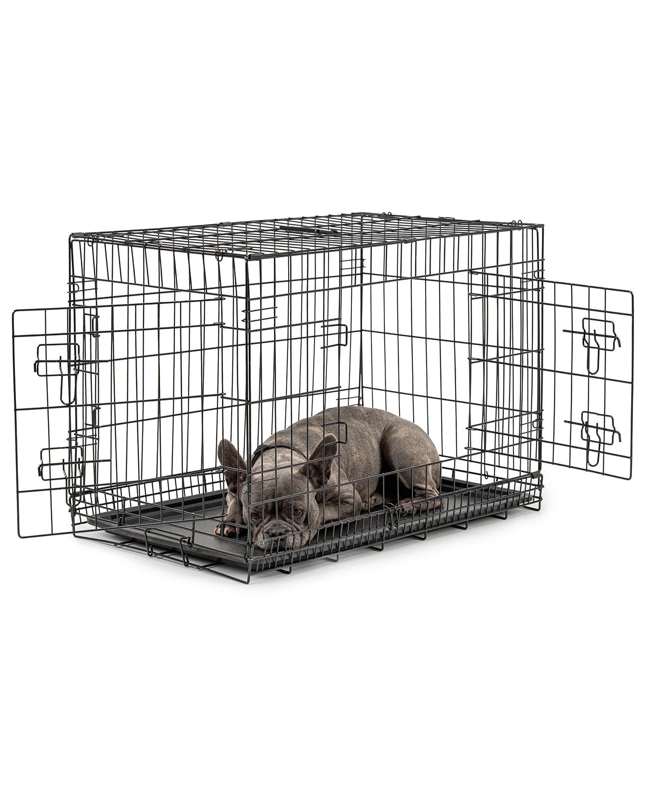 Hundetransportkäfig mit Bodenwanne