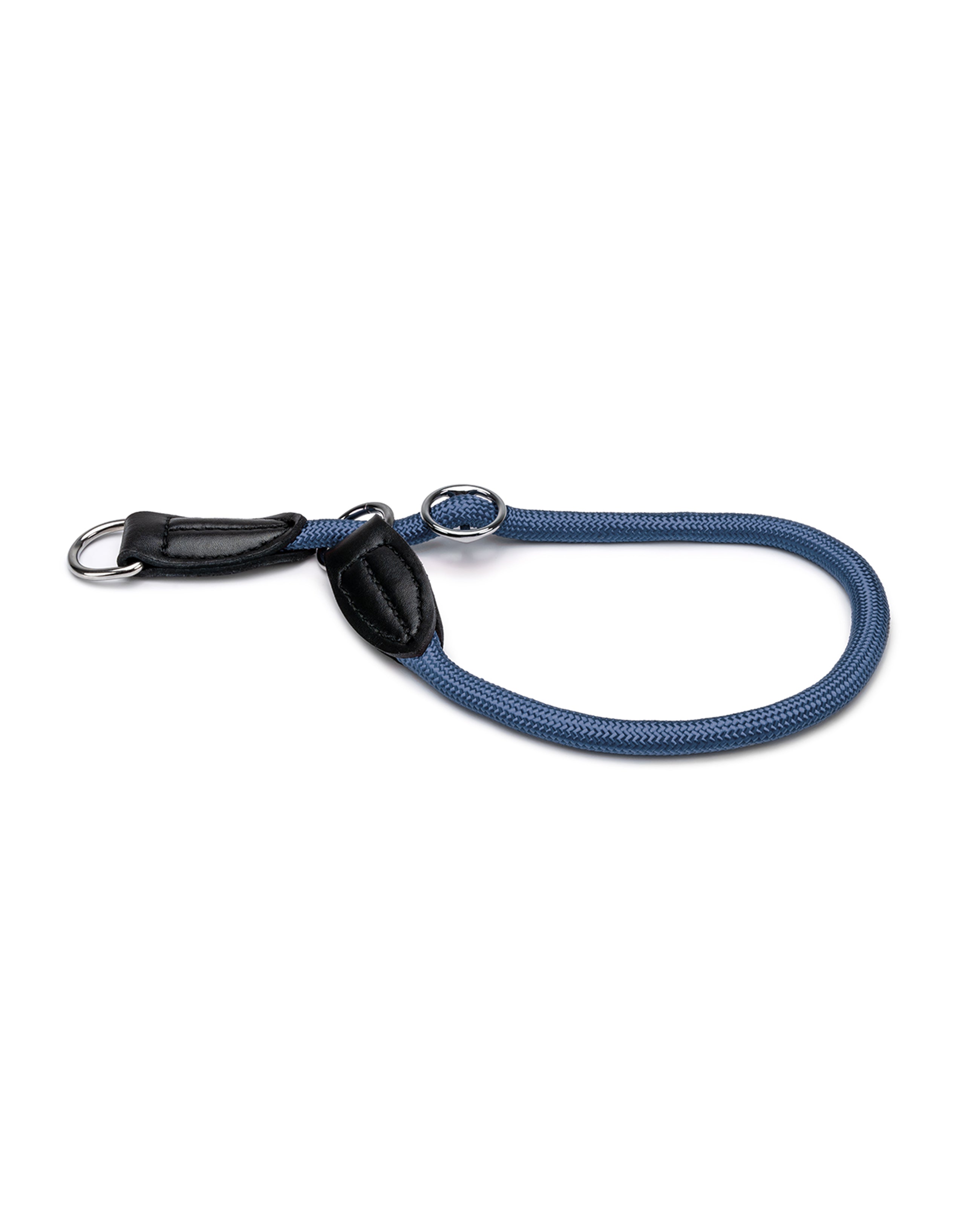 Retrieverhalsband mit Zugstopp aus Nylon in blau