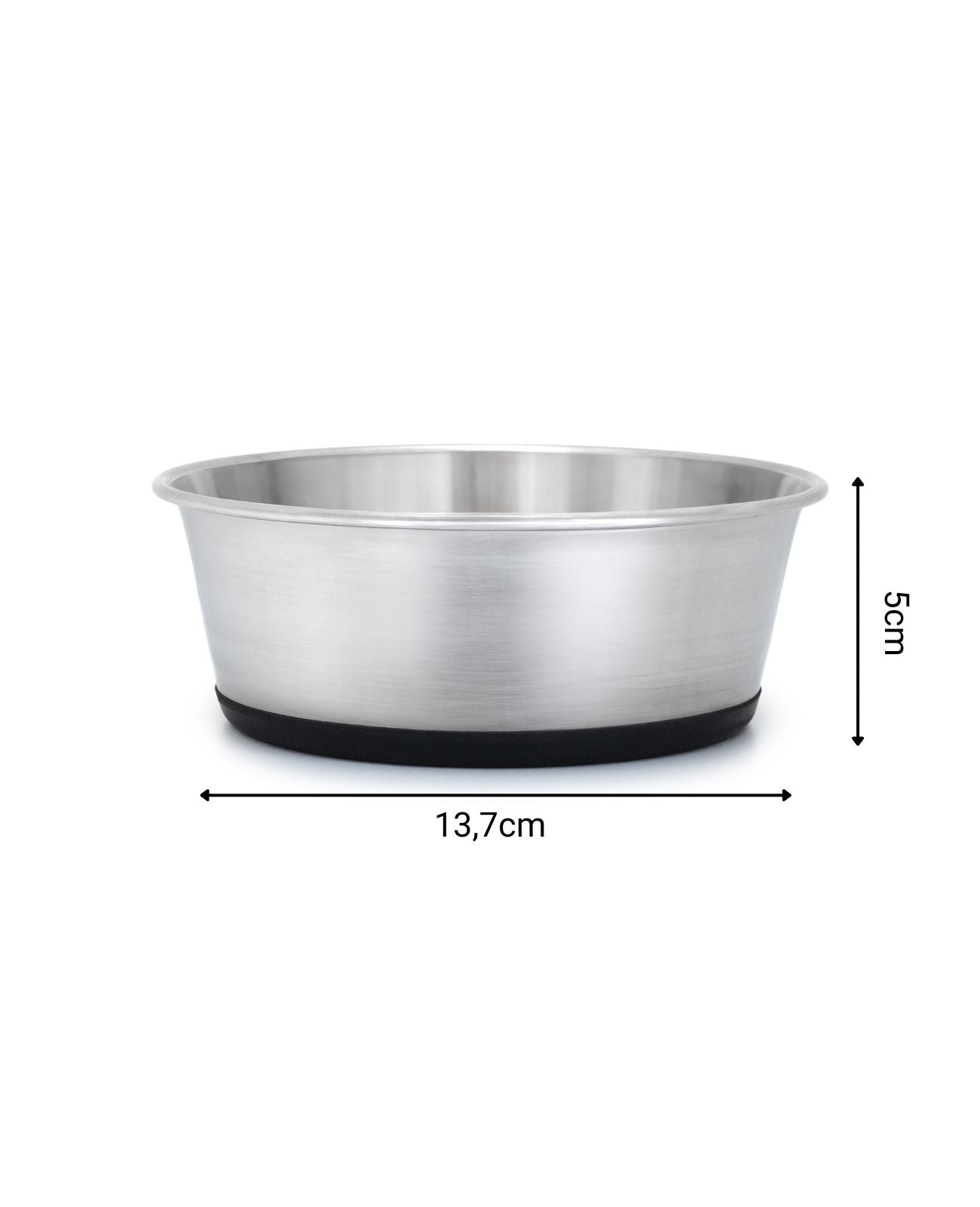 lionto roestvrijstalen Bak, antislip, Waterbak voor honden & katten