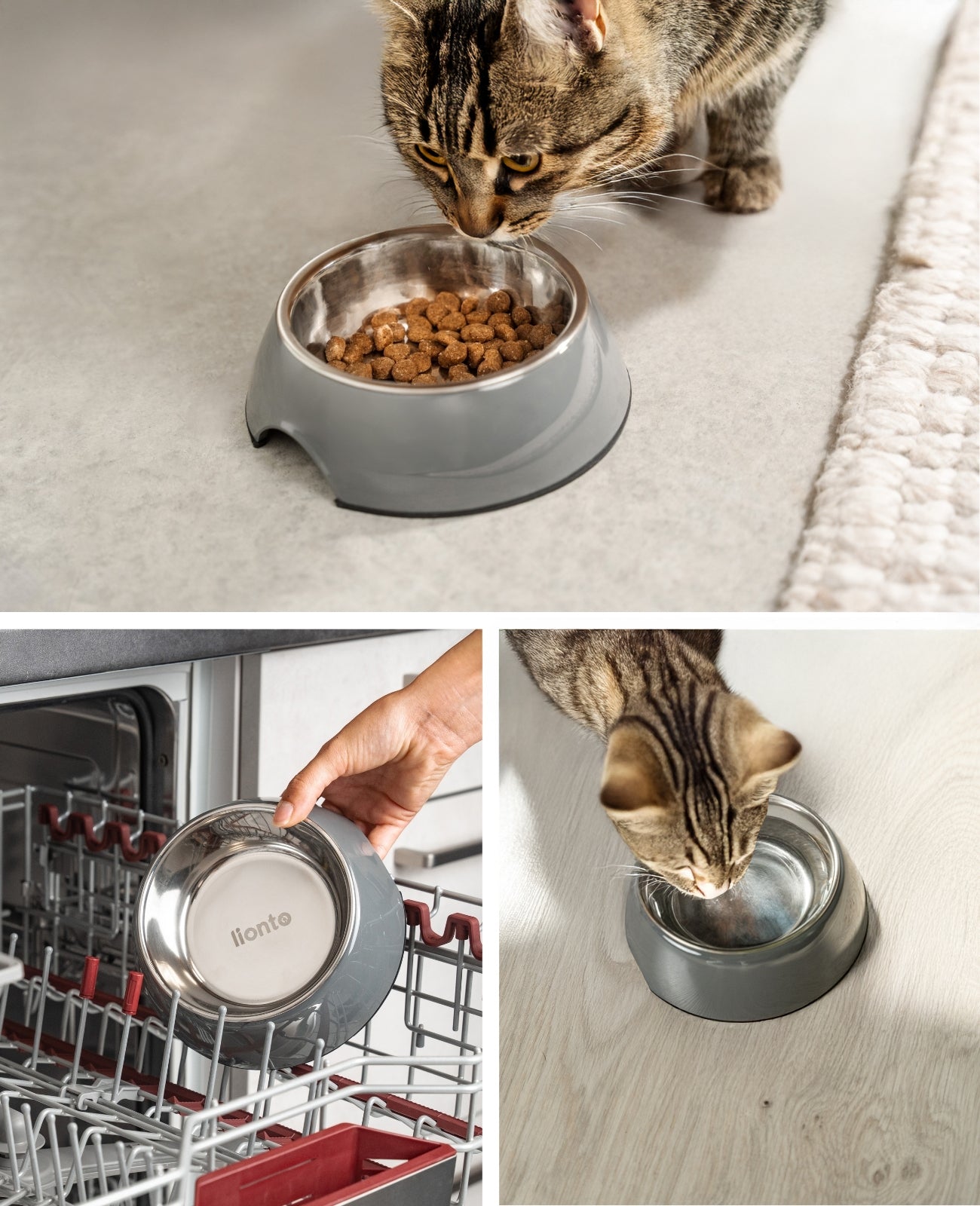 lionto melamine Voerbak, antislip, voor honden & katten, verschillende varianten