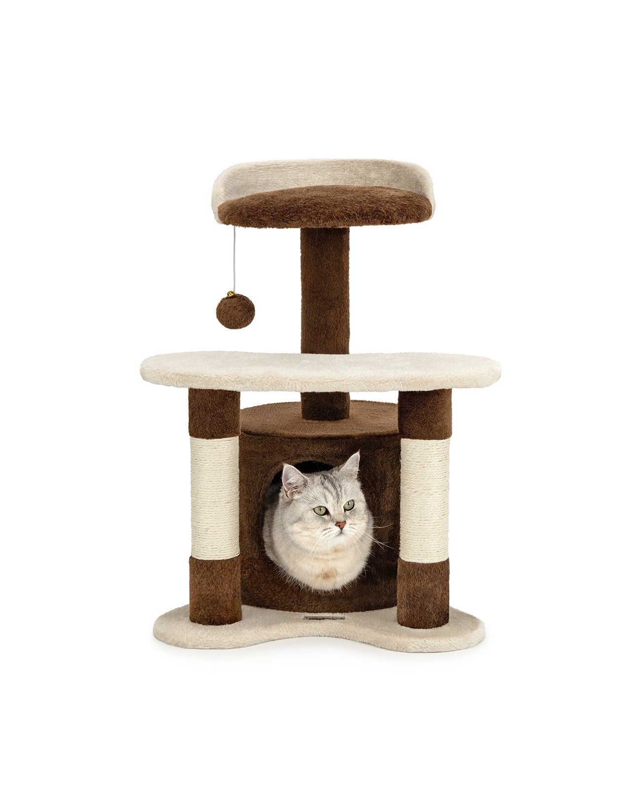 lionto krabpaal klimpaal kattenkrabpaal hoogte 65 cm verschillende kleuren