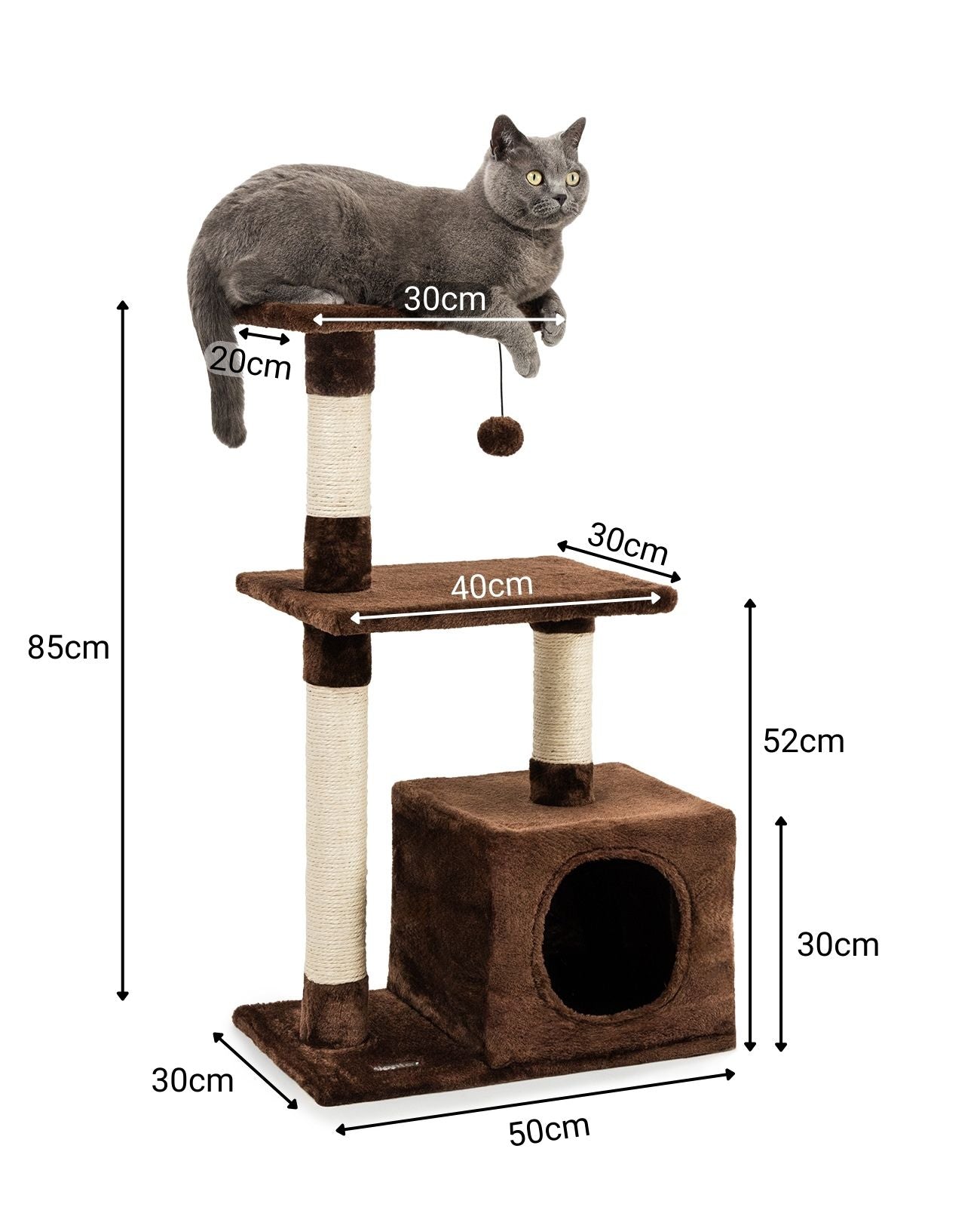 Katzenkratzbaum Höhe 85 cm