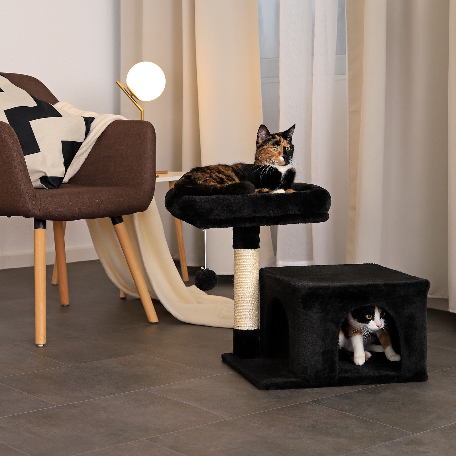 Krabboom klimboom krabpaal kattenboom hoogte 50 cm diverse kleuren