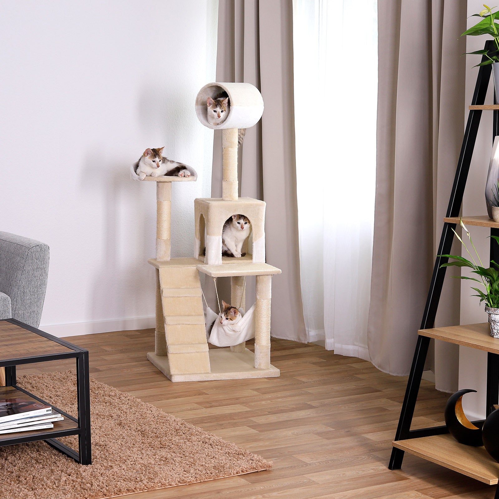 Katzenkratzbaum Höhe 133 cm