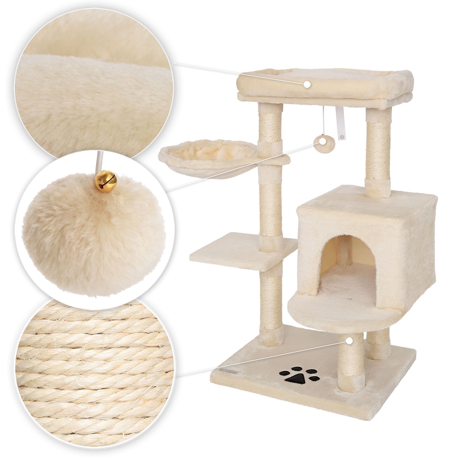 Krabpaal hoogte 93 cm