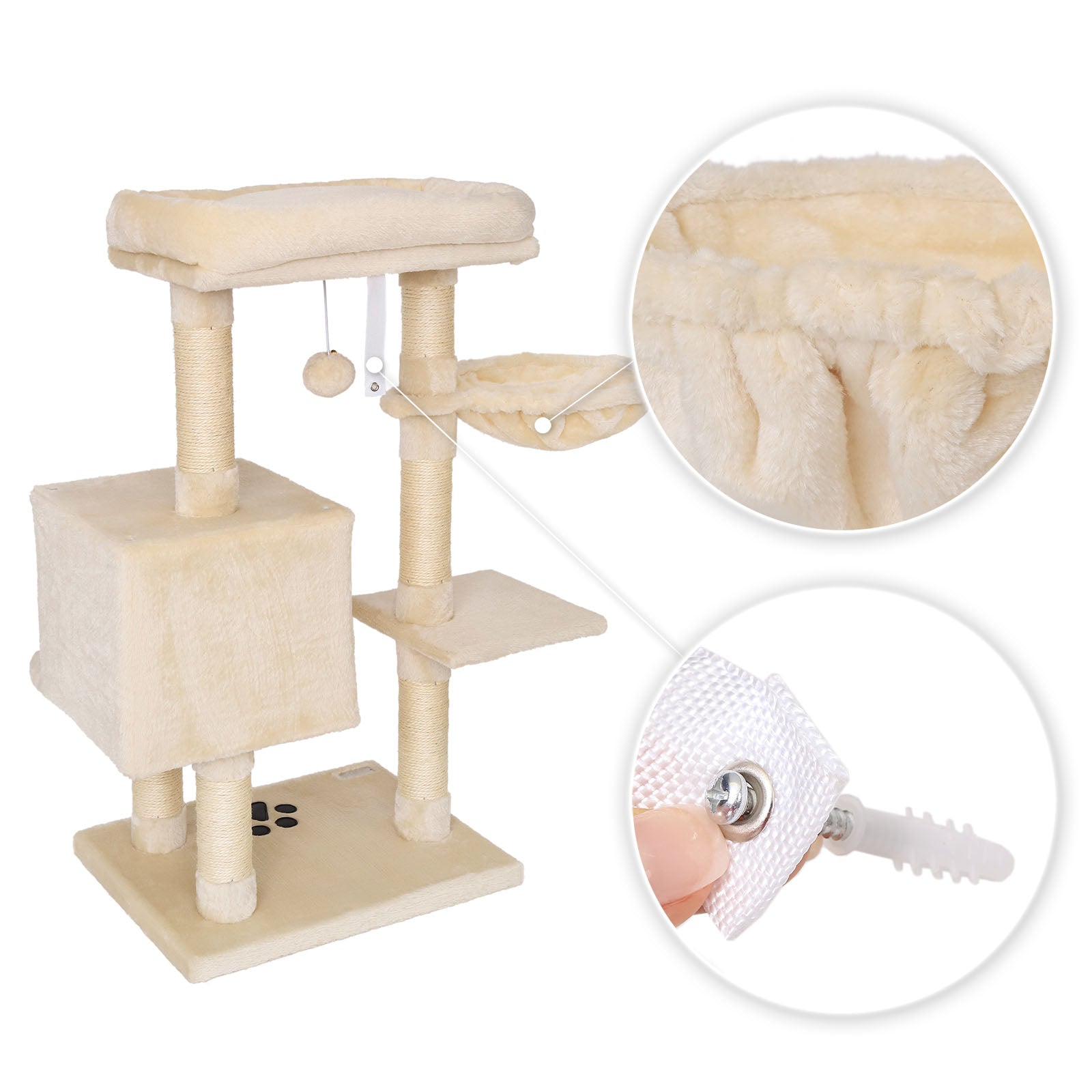 Krabpaal hoogte 93 cm