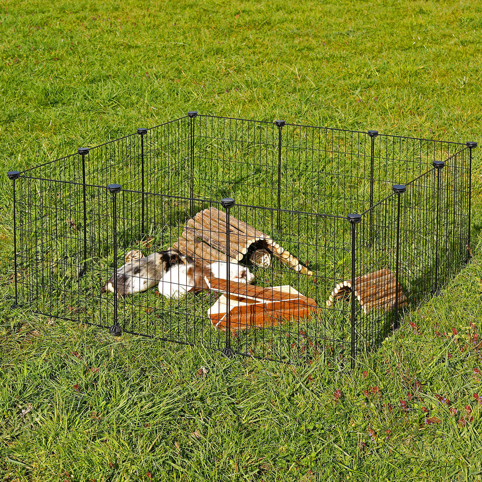 lionto Metalen vrijloopren kleine dieren uitloop kleine dieren omheining kooi